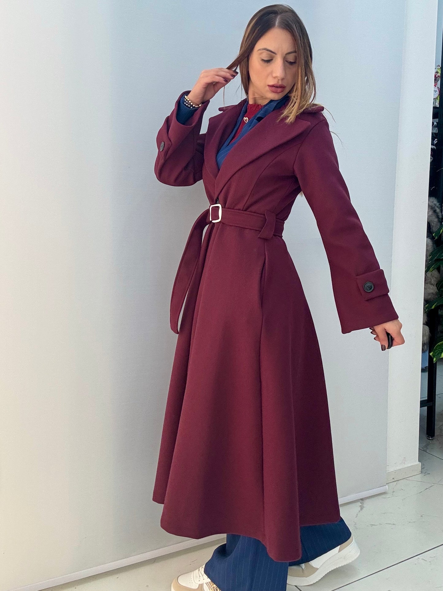 Cappotto Princess Bordeaux