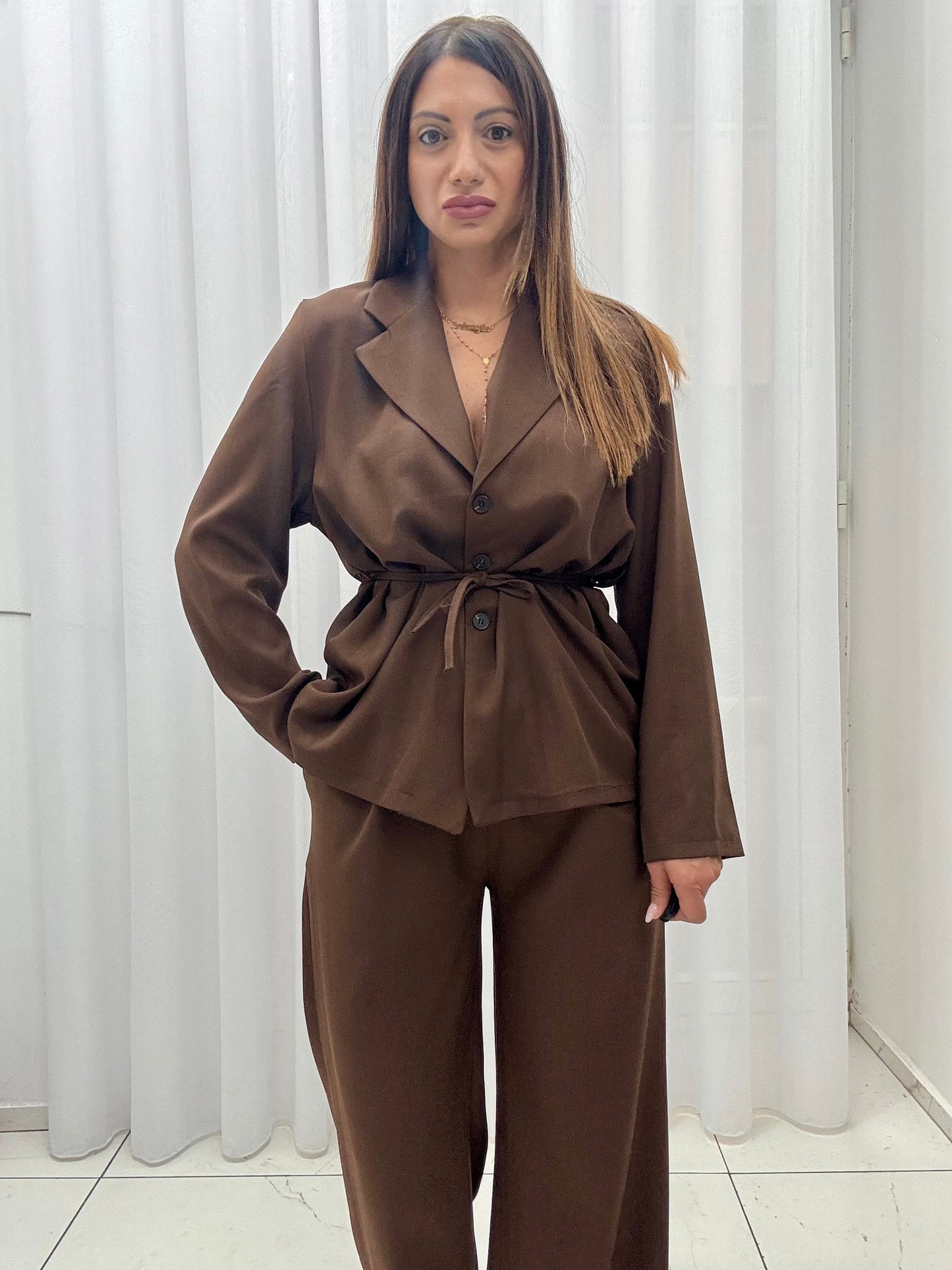 Tailleur Meira Marrone