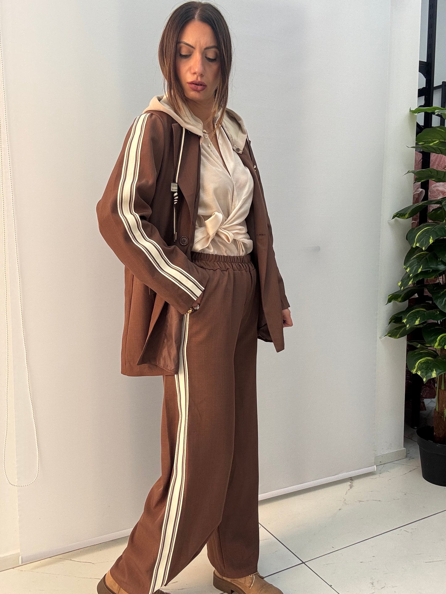 Tailleur Sportif Marrone