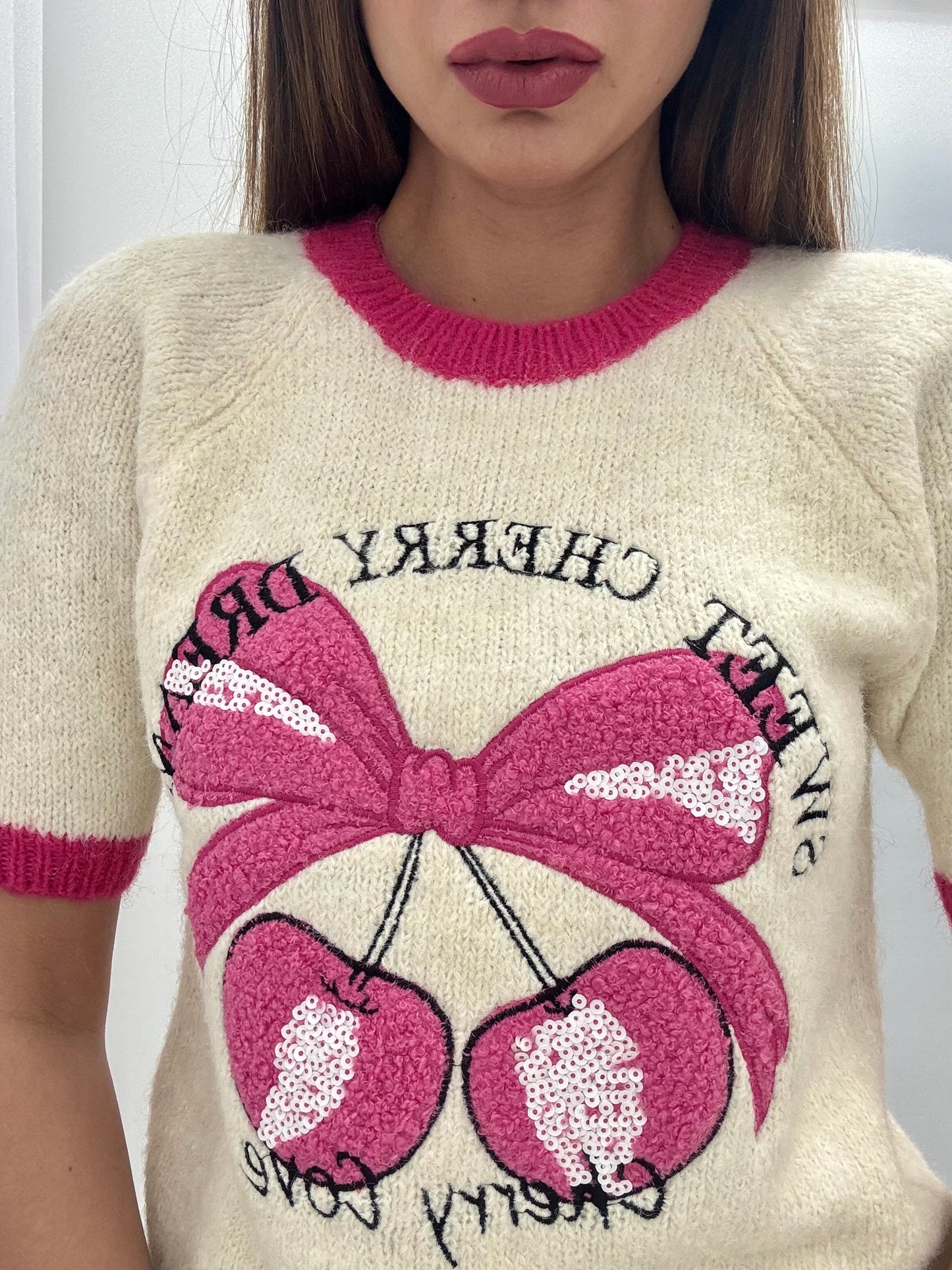 Maglia Cherry Pink