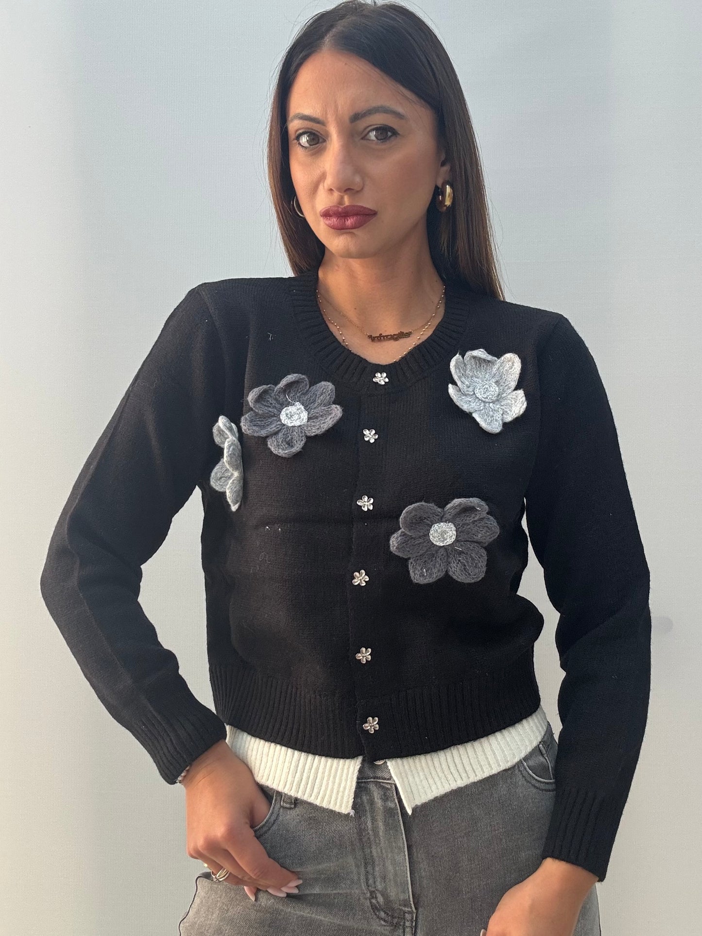 Cardigan Margherita Nero
