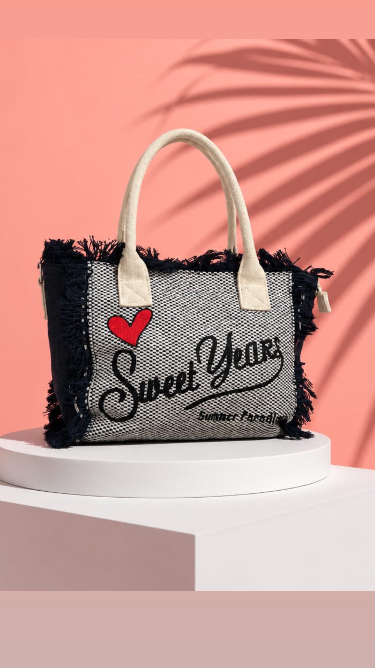 Borsa Sweet Years Blu-Beige