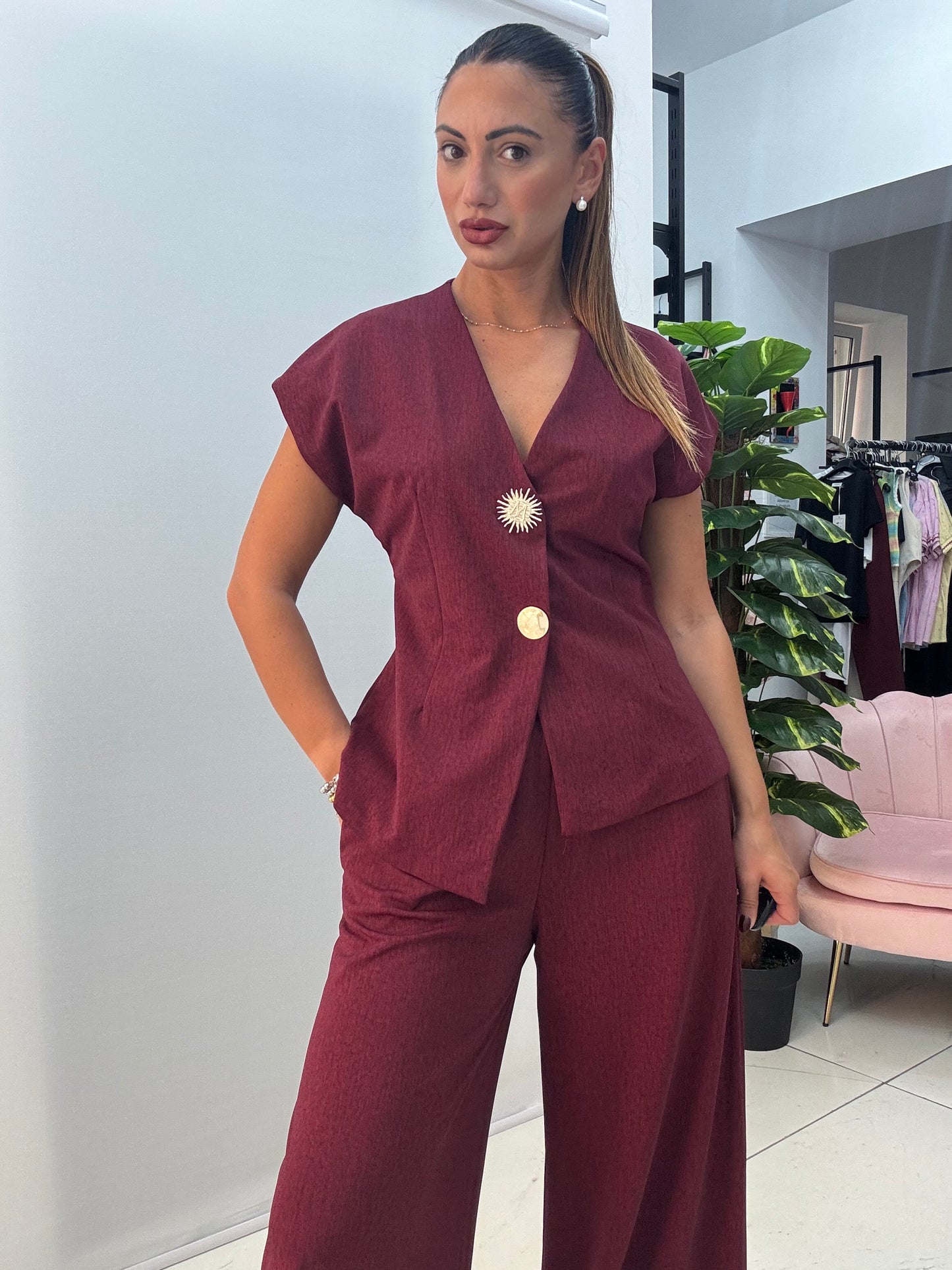 Set Girasole Bordeaux