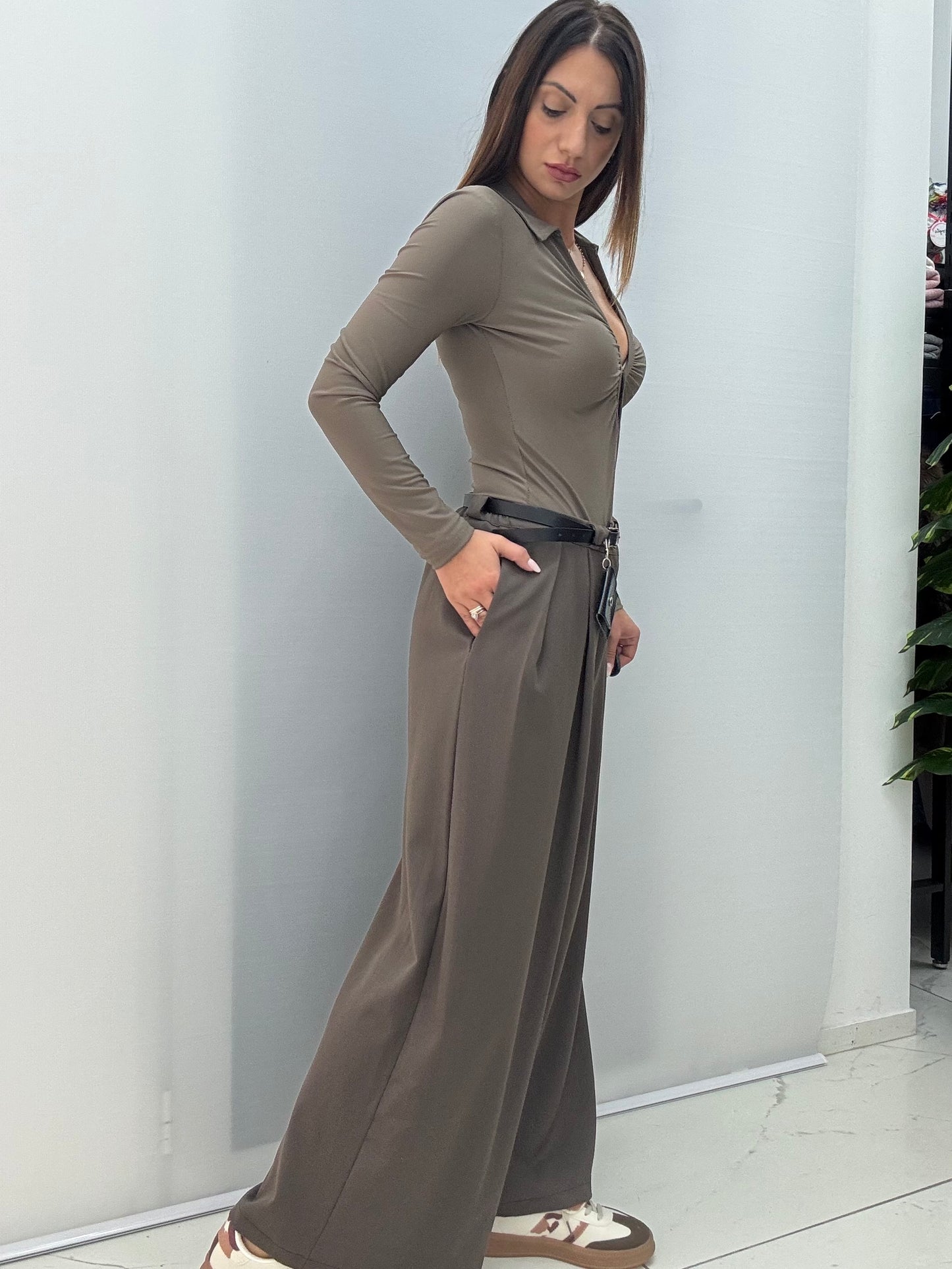 Pantalone Cloe Tortora