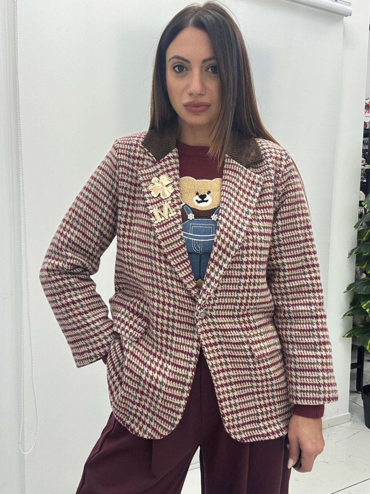 Giacca Emme Bordeaux