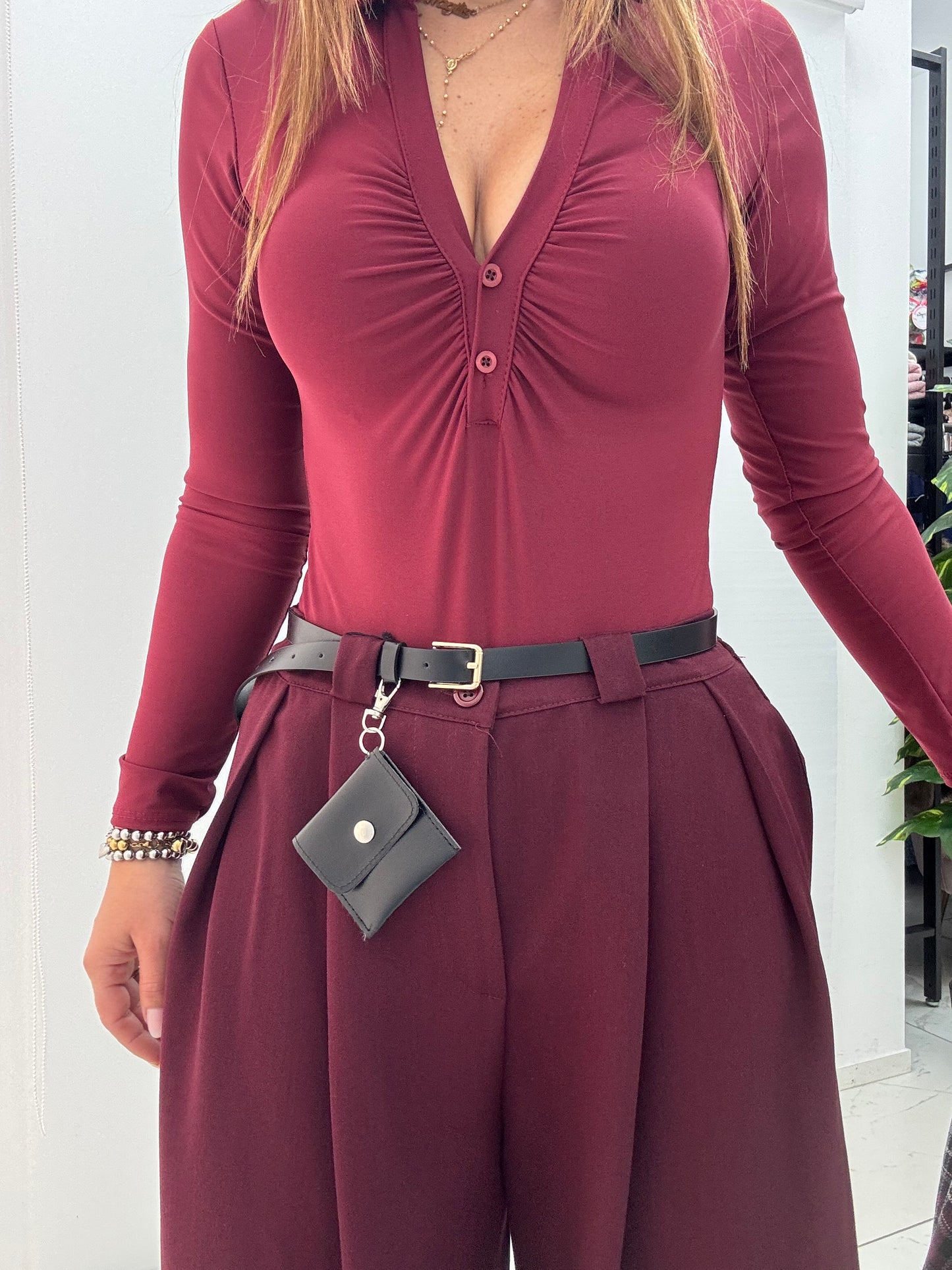 Pantalone Cloe Bordeaux