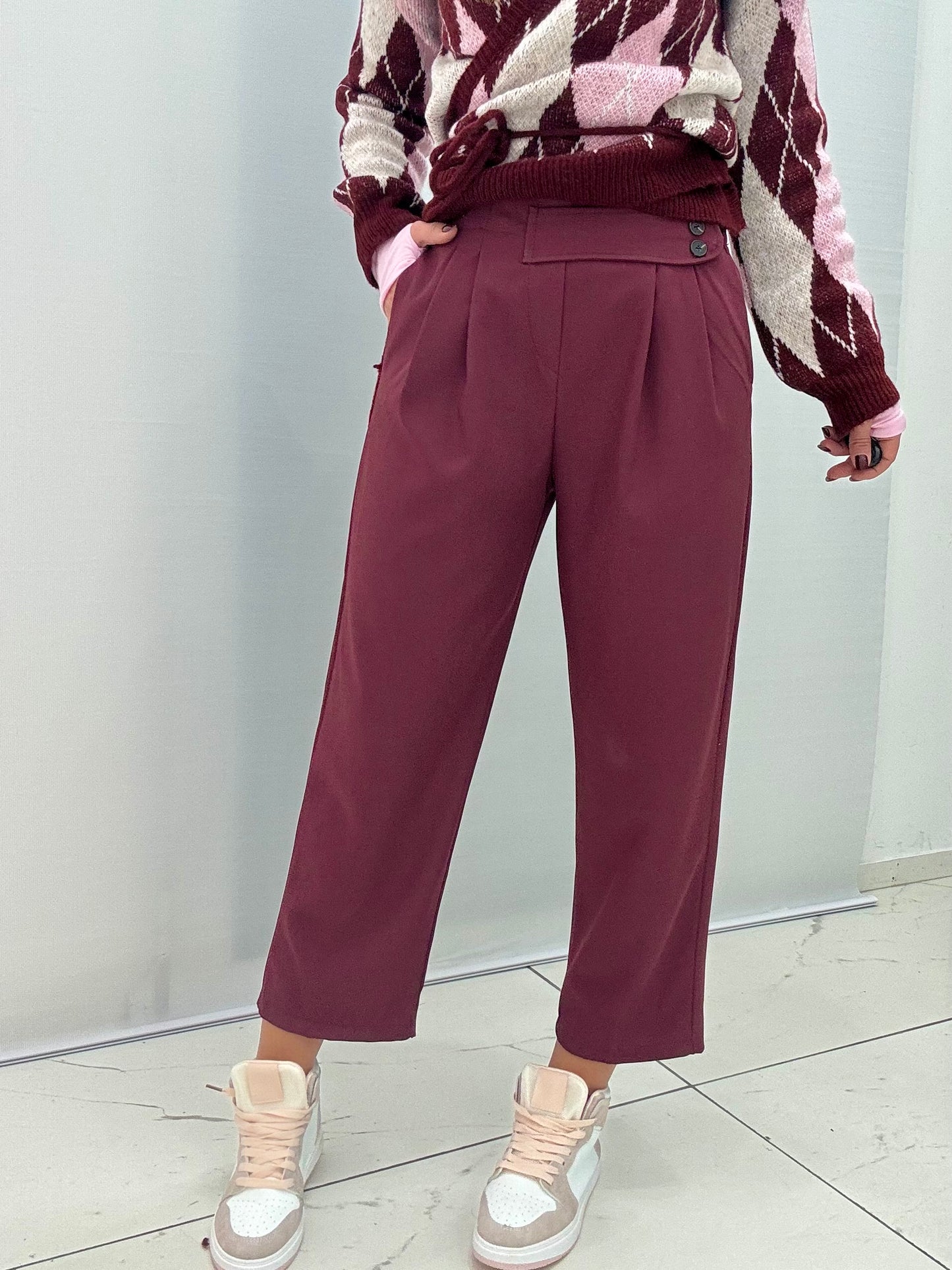 Pantalone Angela Bordeaux