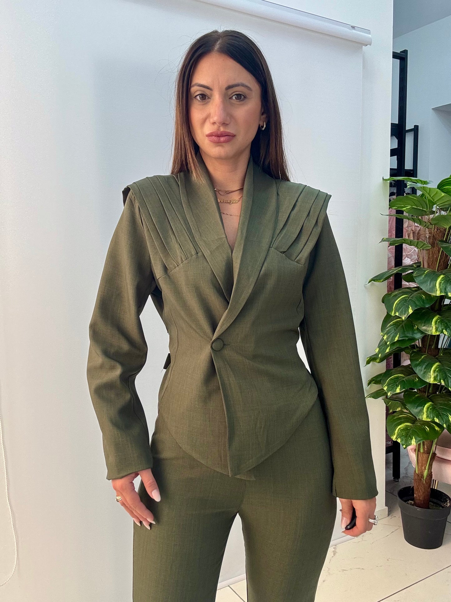 Tailleur Asia Verde Militare