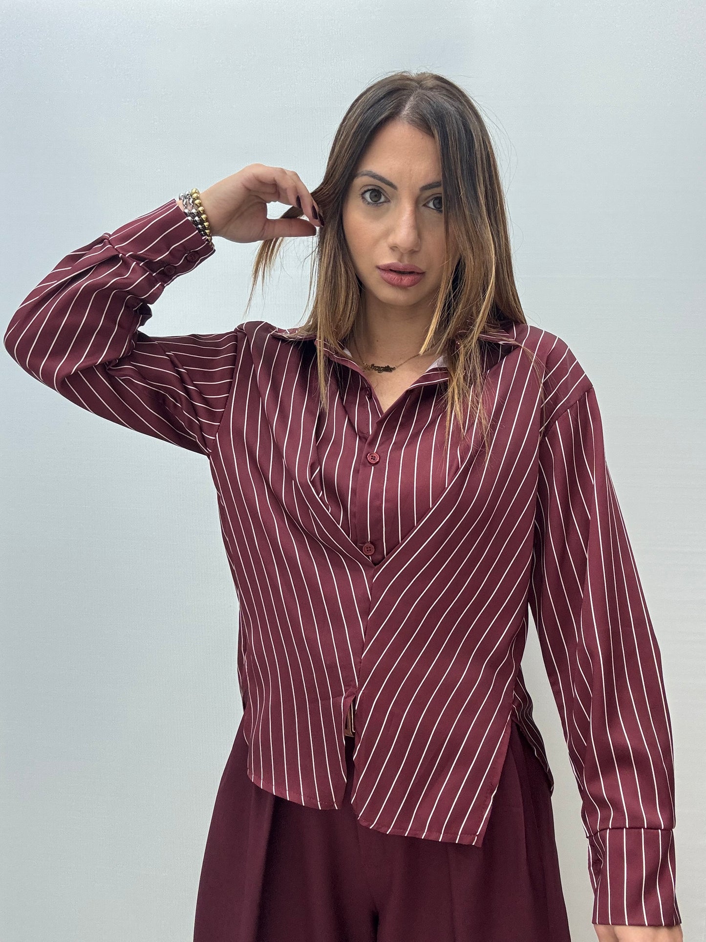 Camicia Georgina Bordeaux