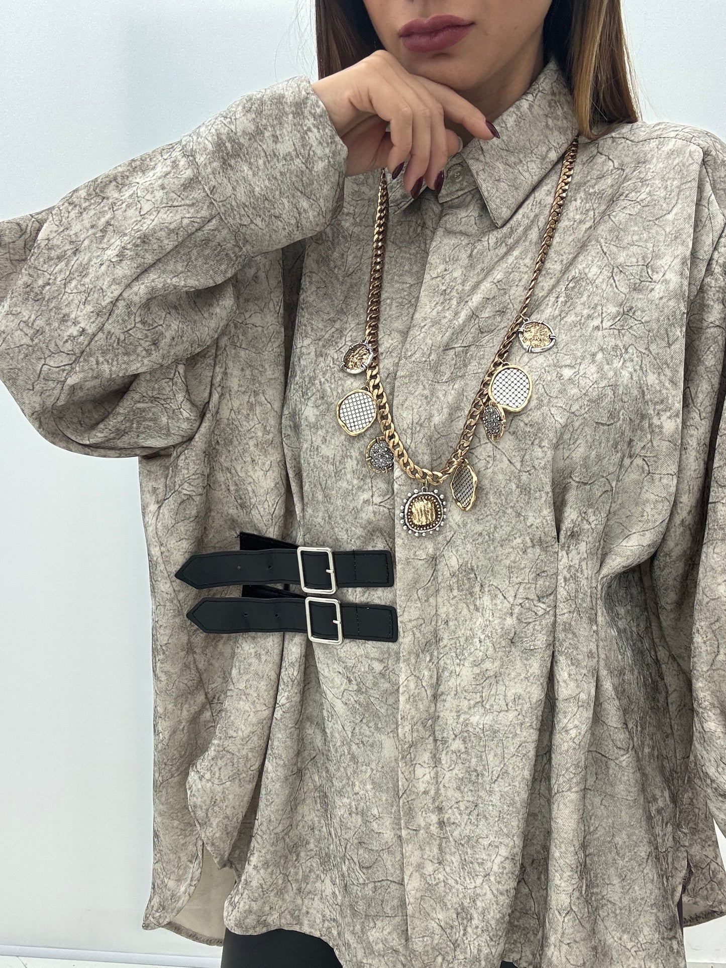 Camicia Effetto Marmo