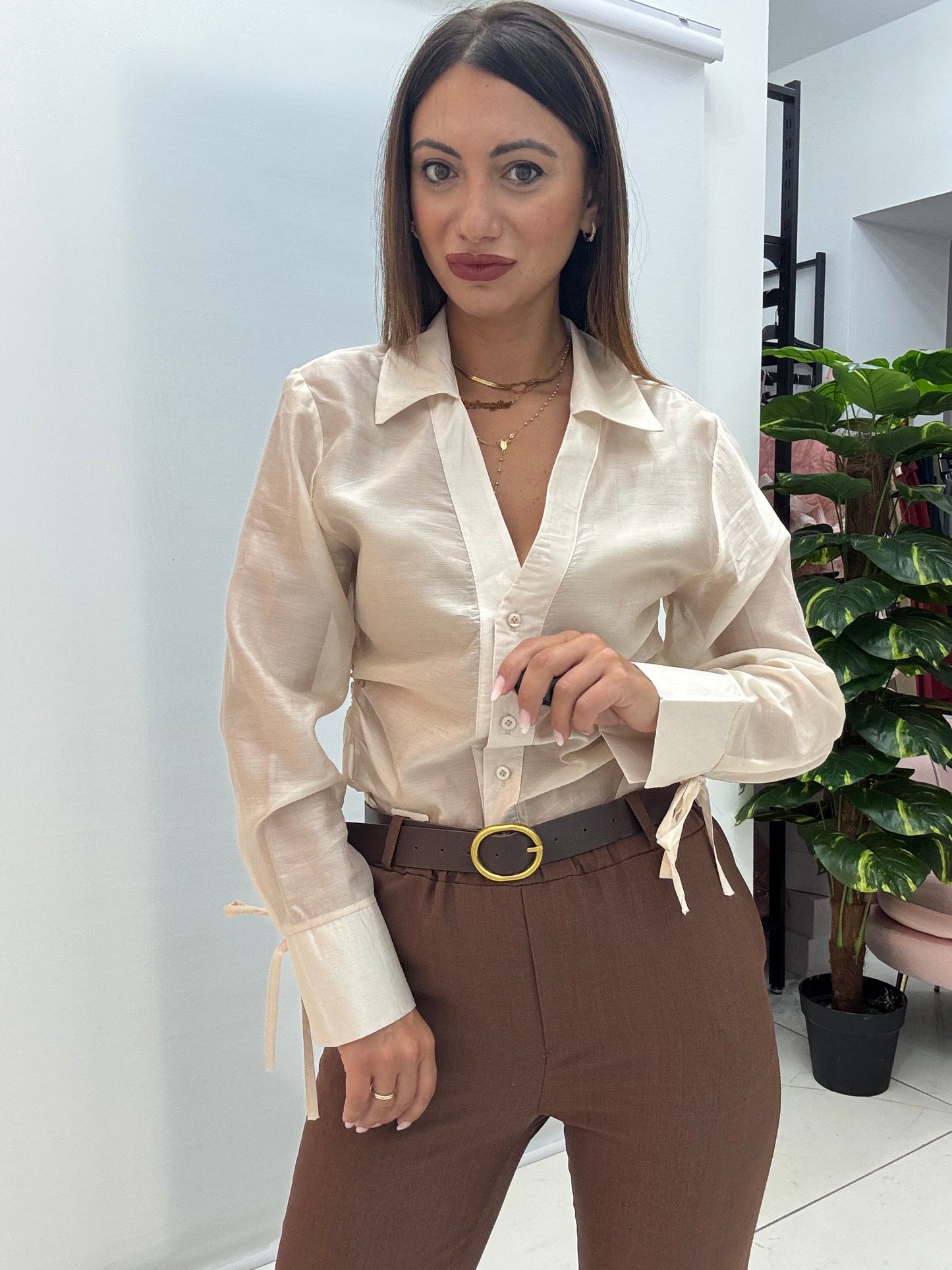 Camicia Evelin Beige