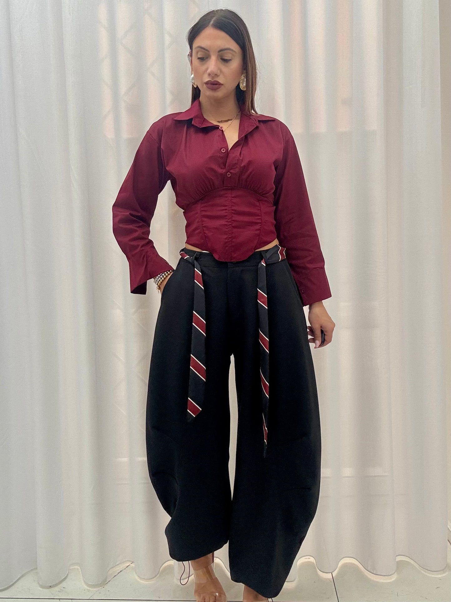 Pantalone Ballon Chic Nero