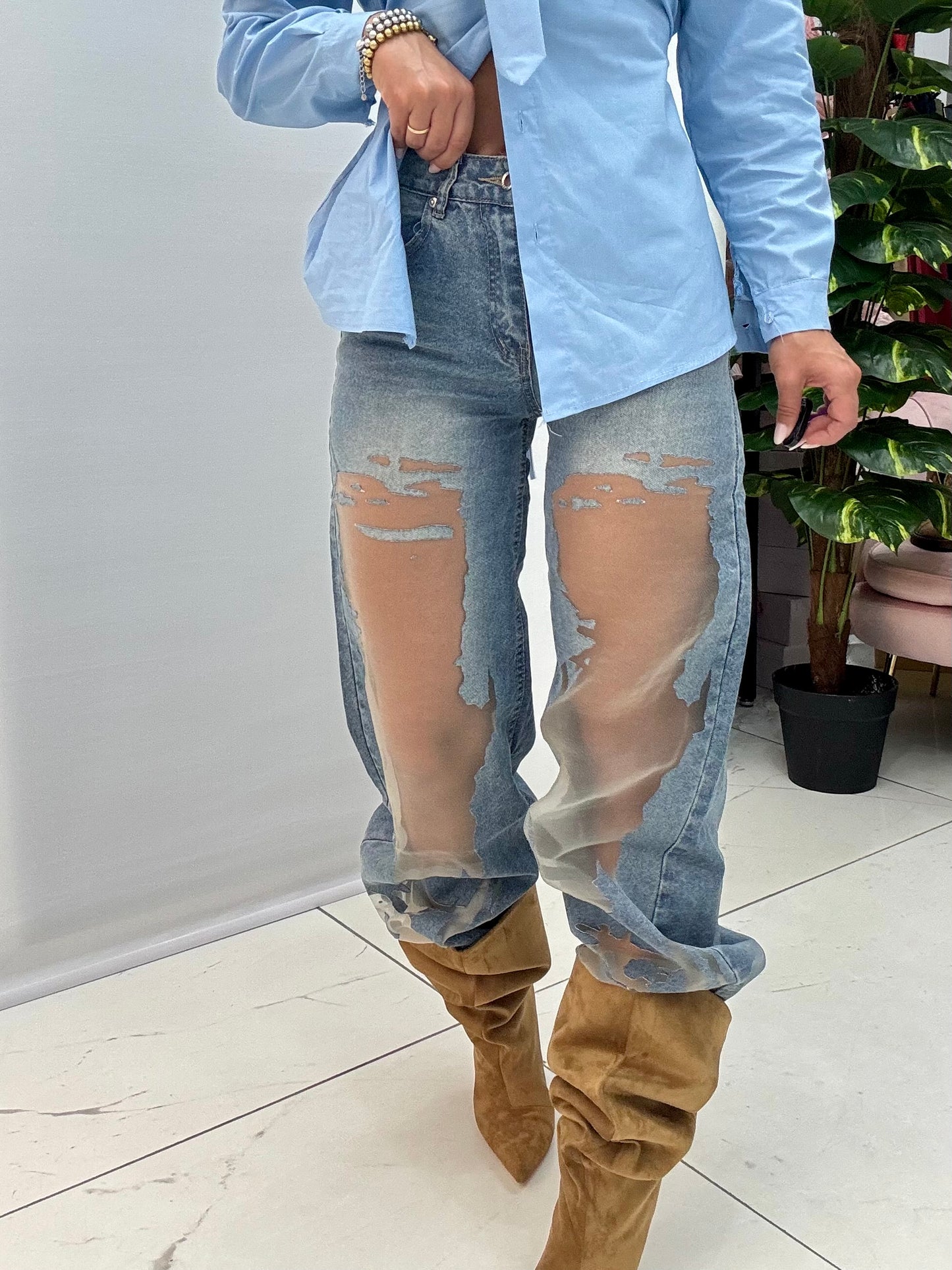 Jeans Effetto Nude cod.A3374