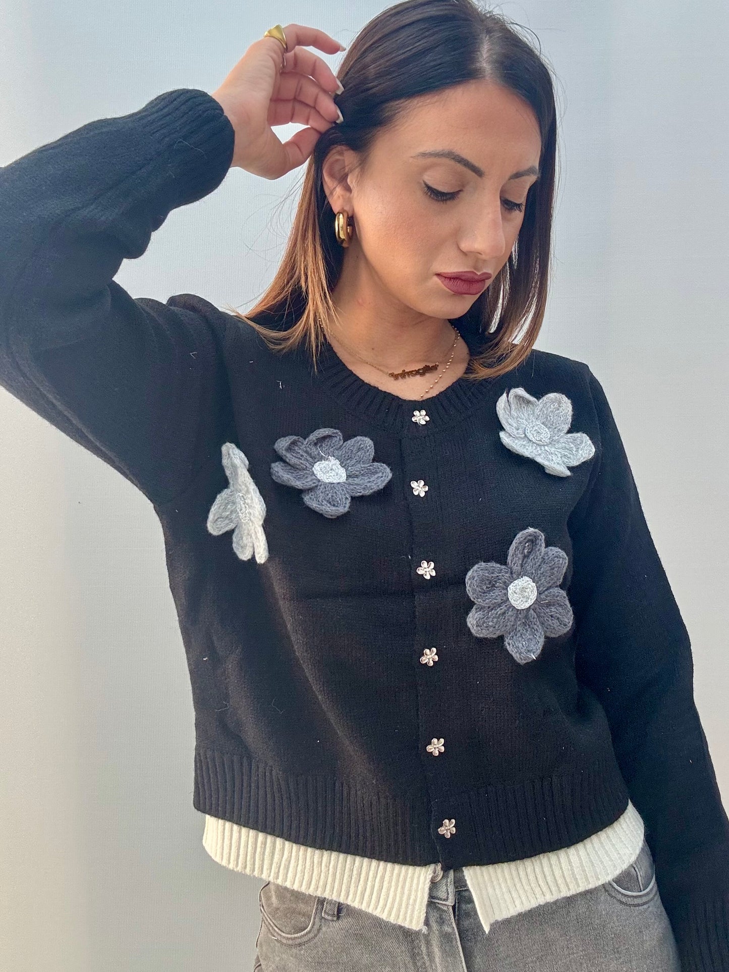 Cardigan Margherita Nero