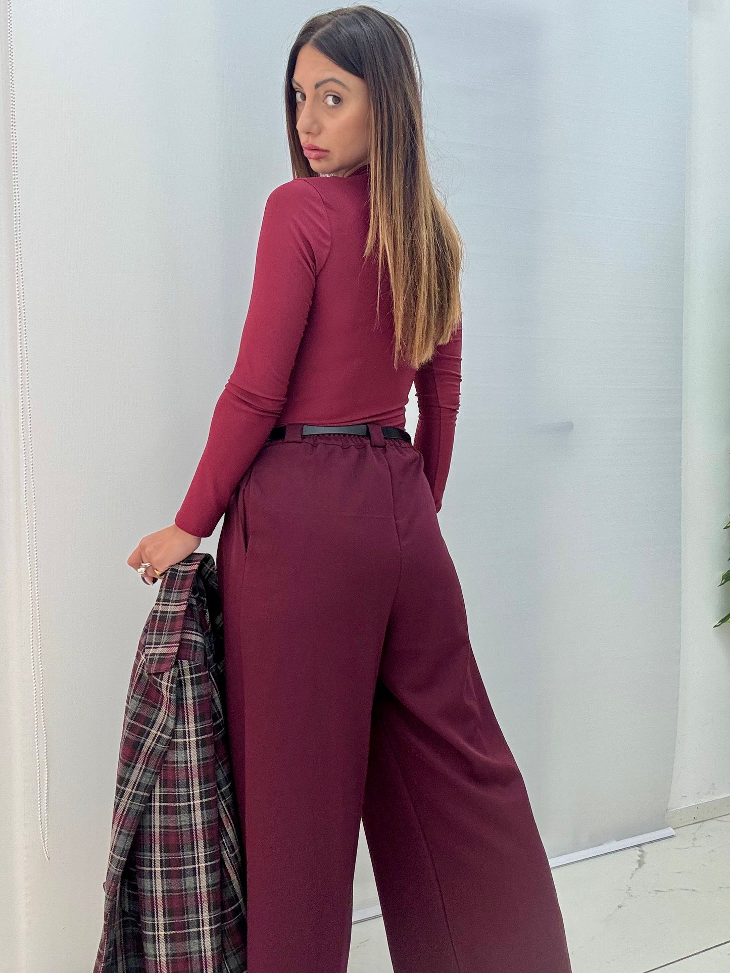 Pantalone Cloe Bordeaux