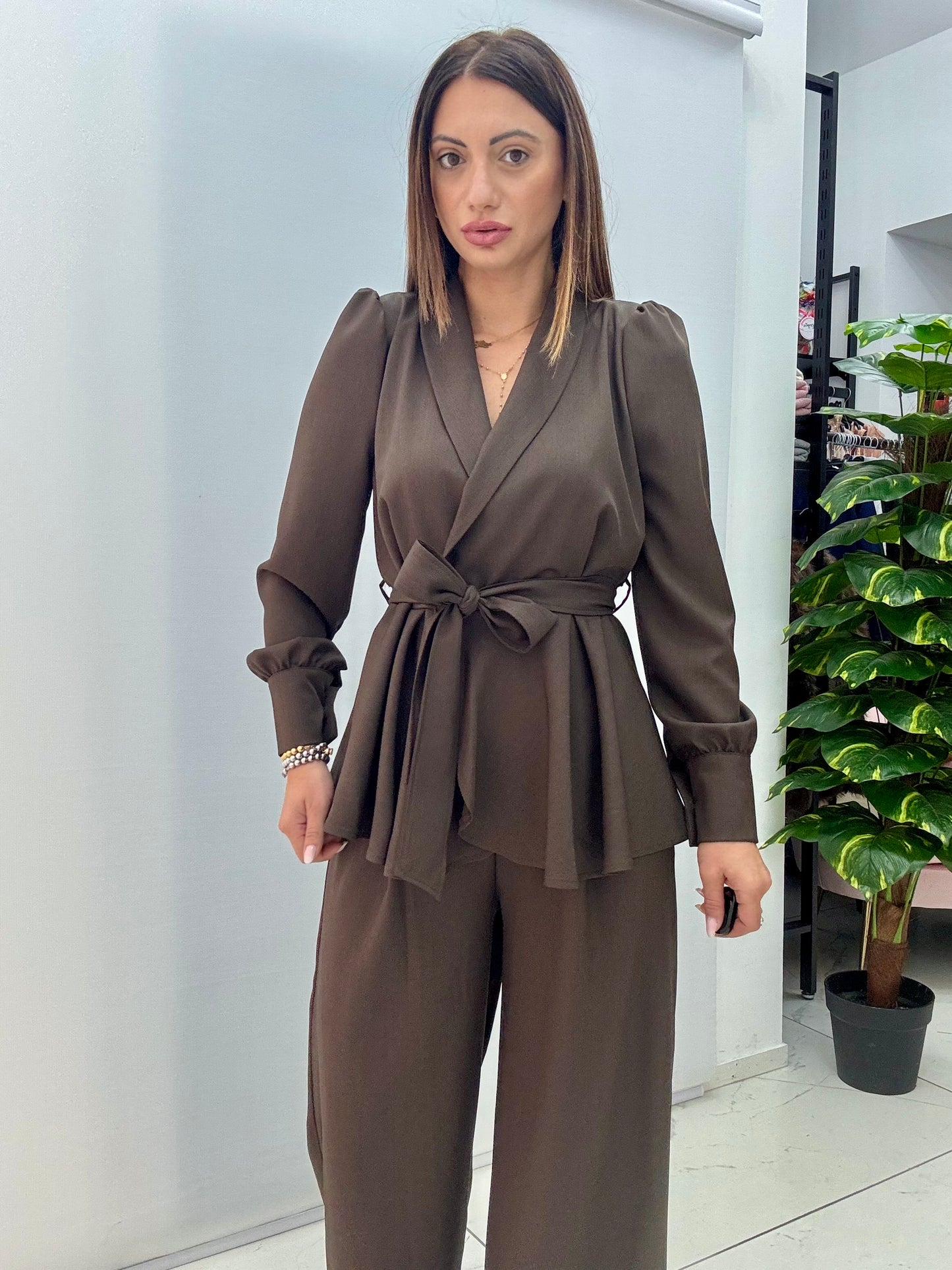 Tailleur Amalia Marrone