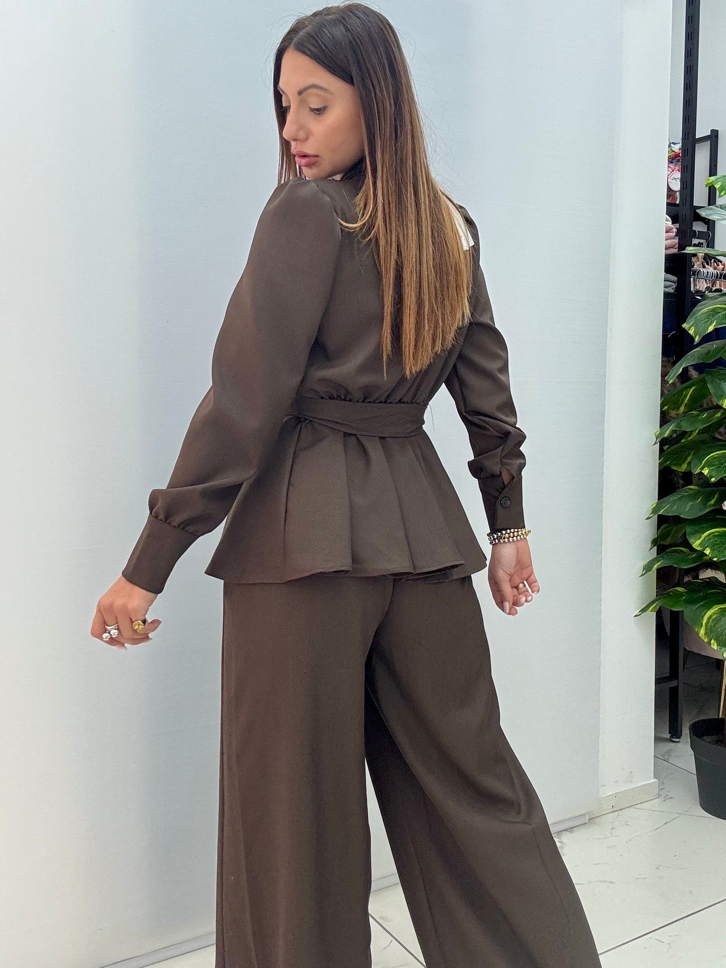 Tailleur Amalia Marrone