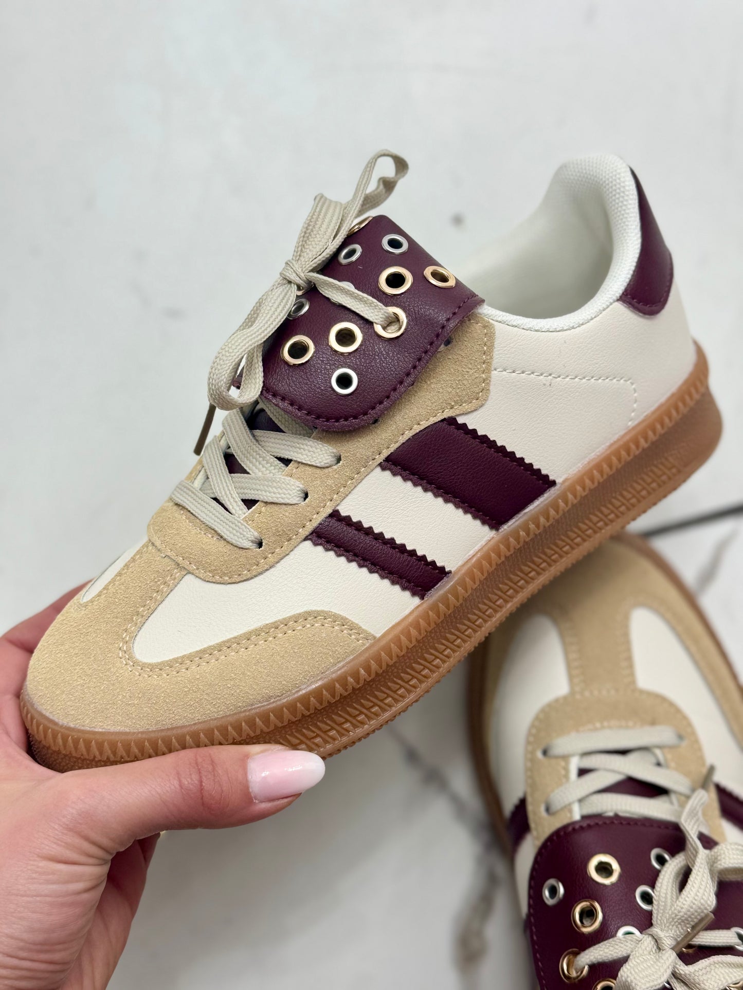 Sneakers Borchie bordeaux
