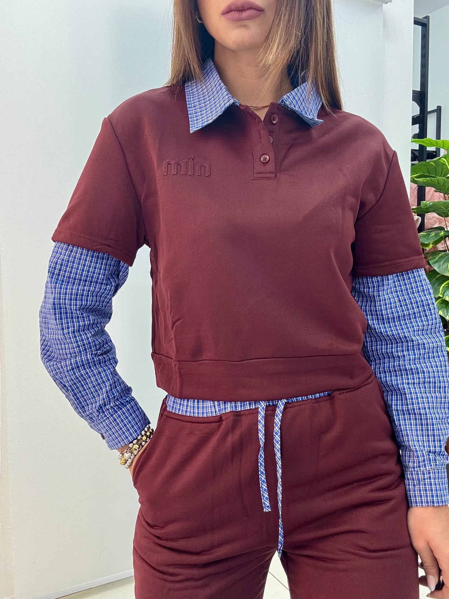 Tuta Miu Miu Inspired Bordeaux