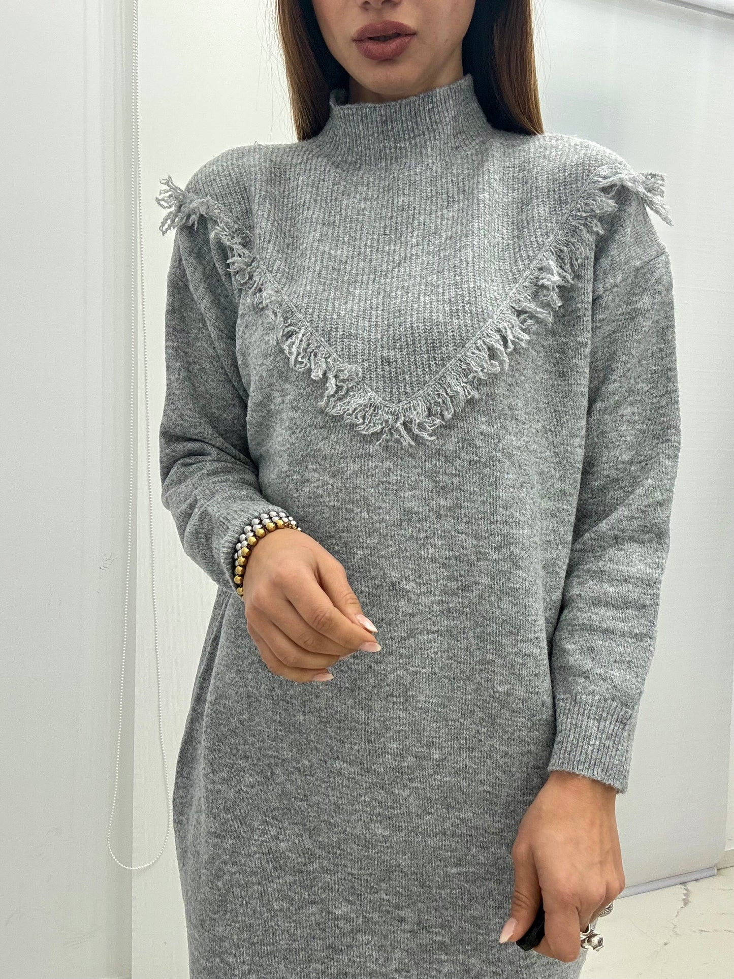 Abito Frange Grigio