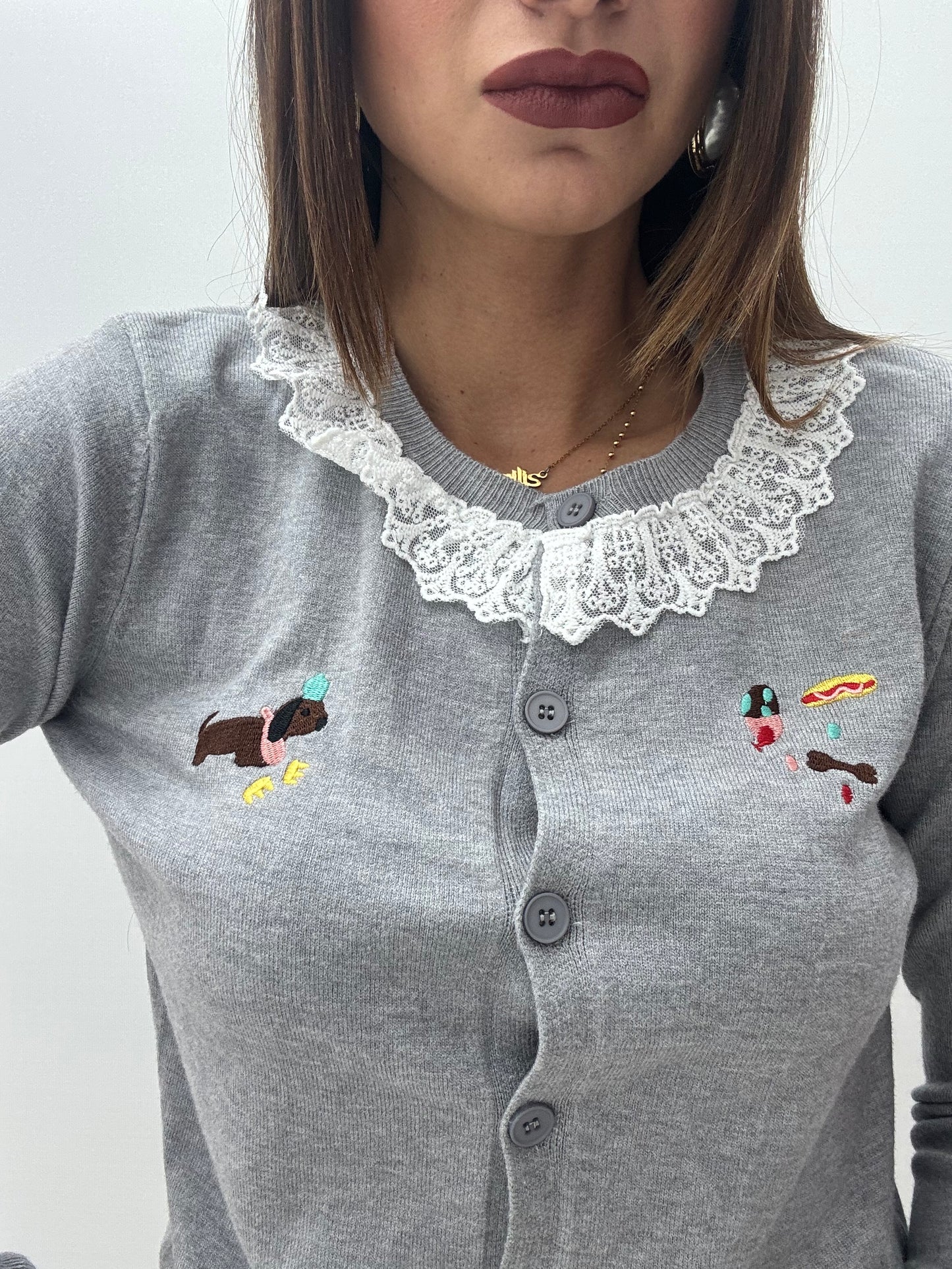 Cardigan Bassotto Grigio