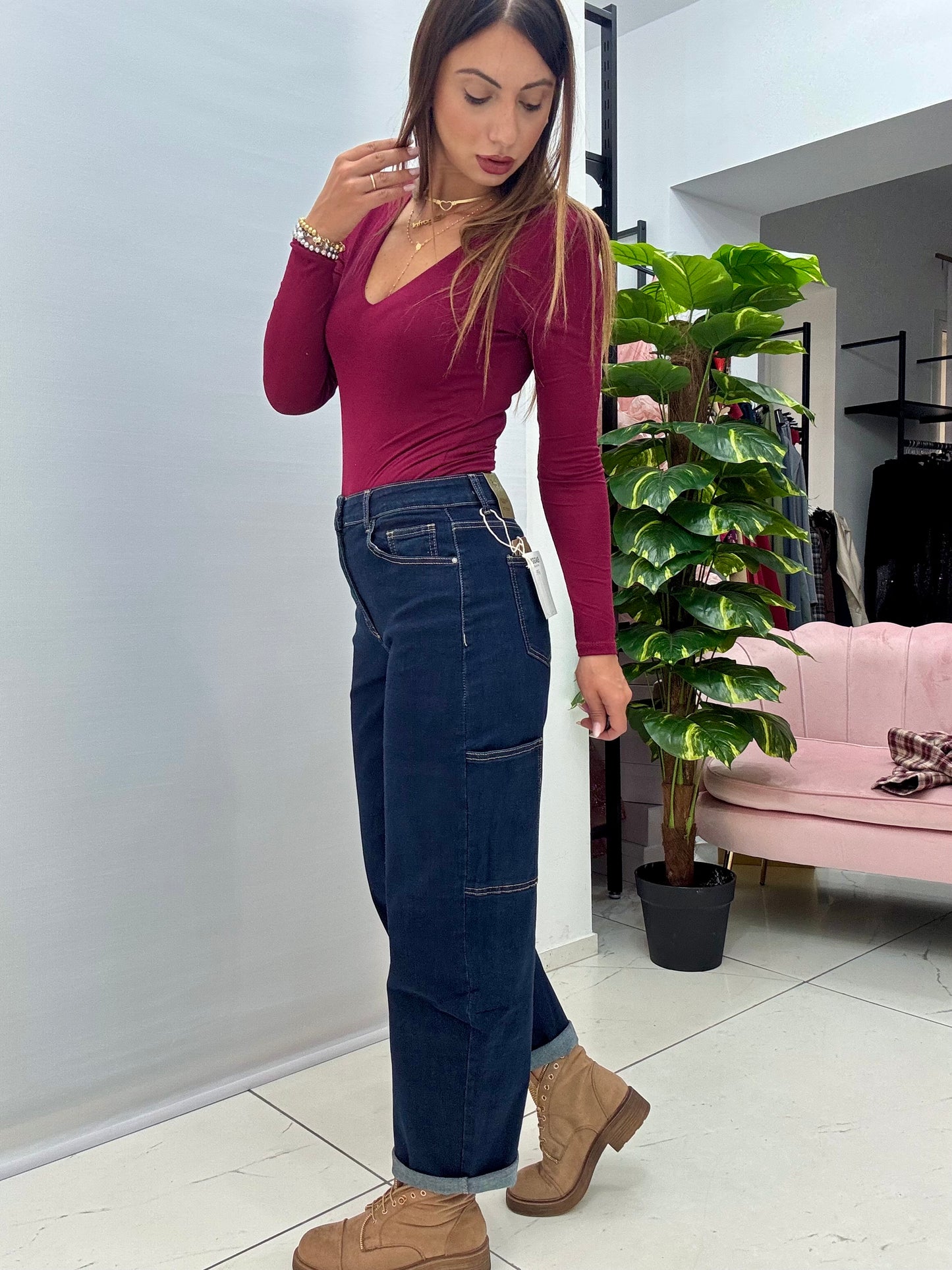 Jeans Baggy cod.V1138