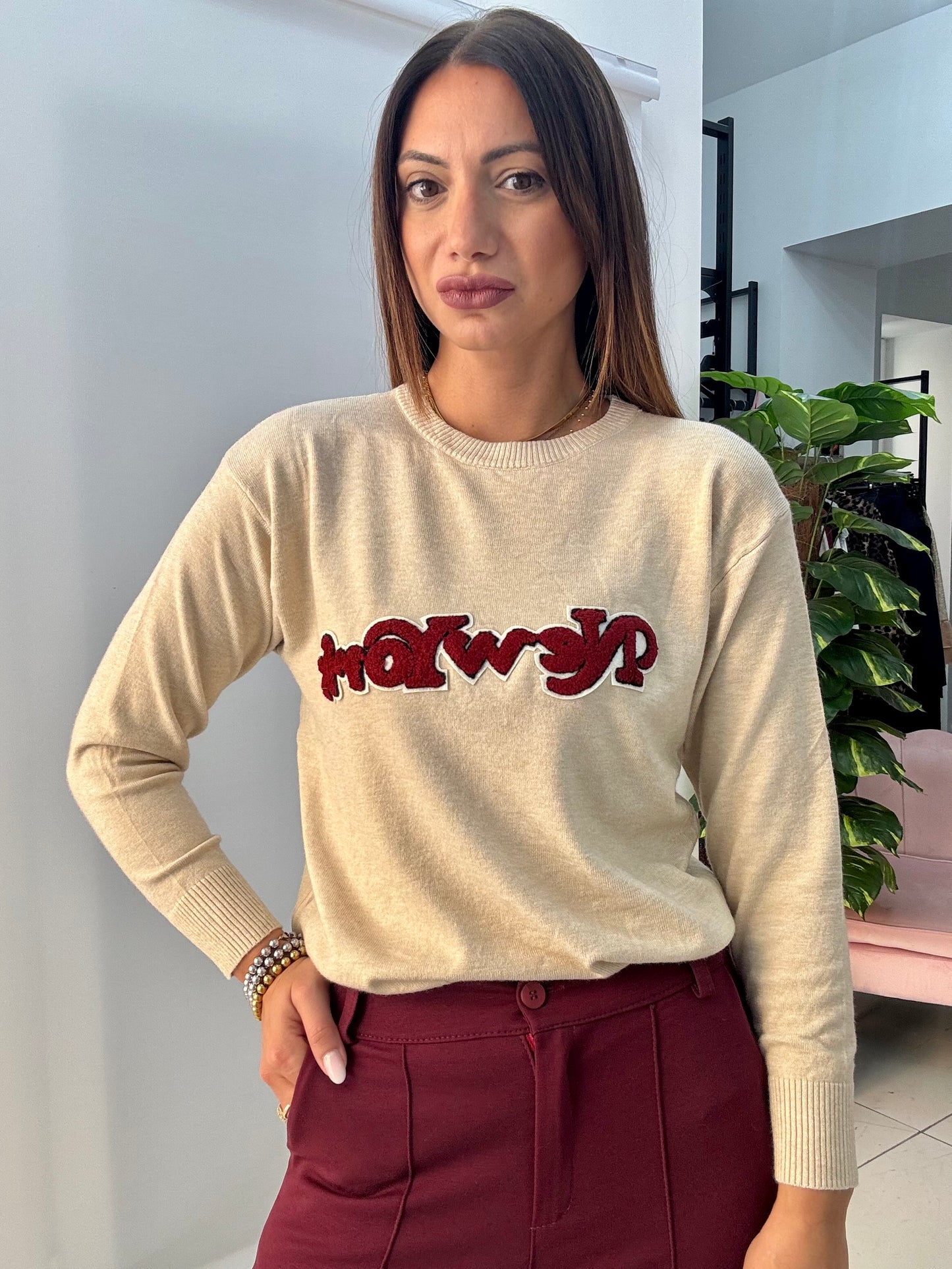 Maglia New York Crema