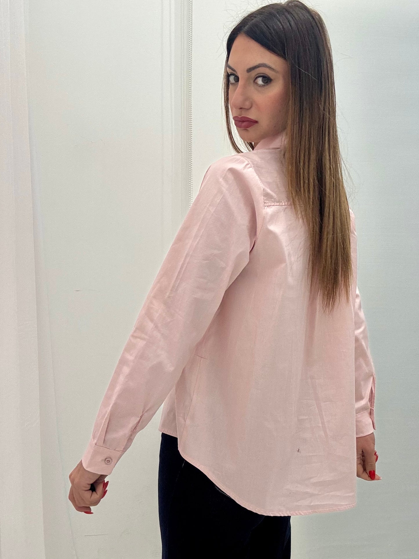 Camicia Basic Rosa