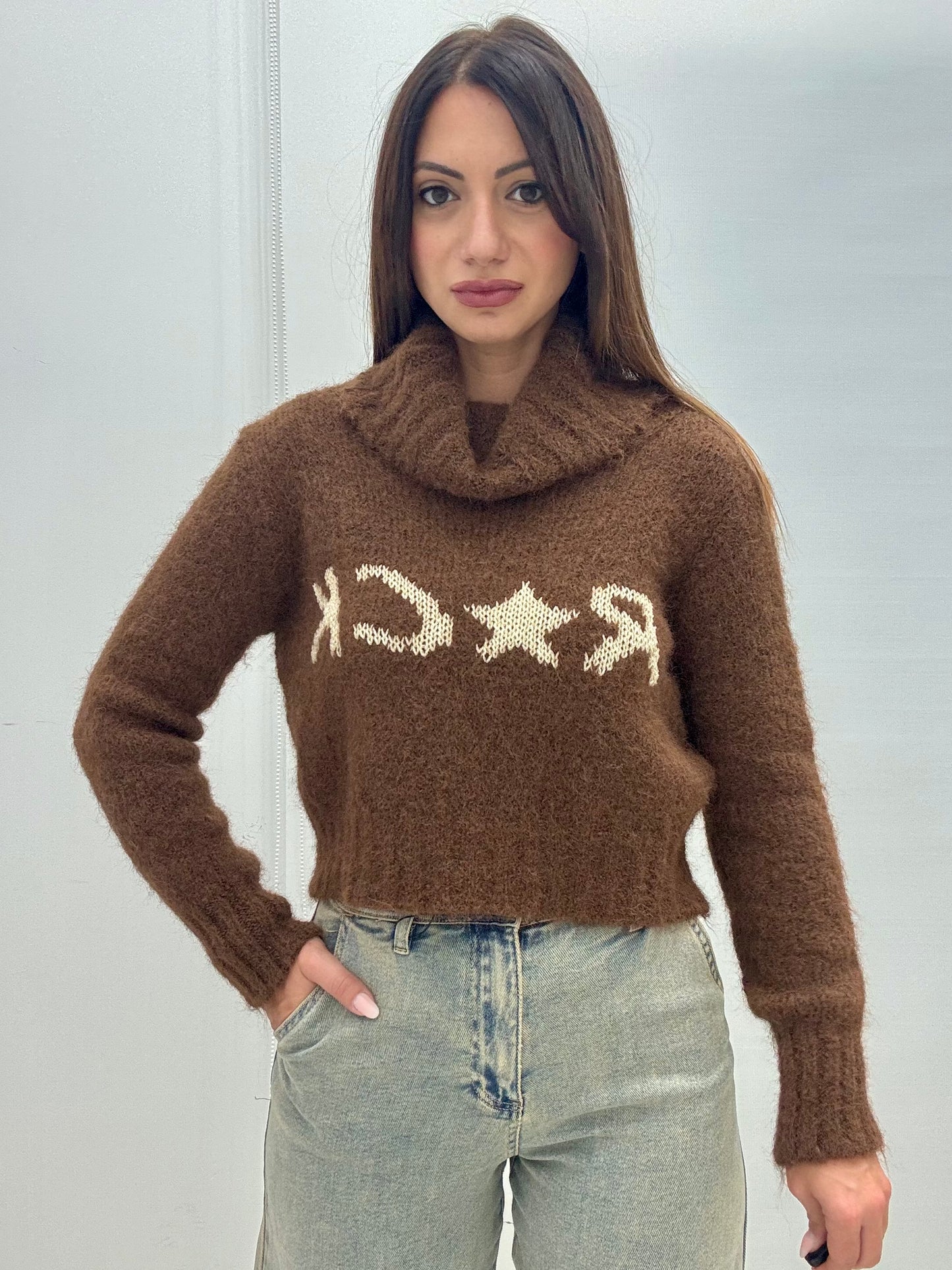 Maglione Rock Marrone