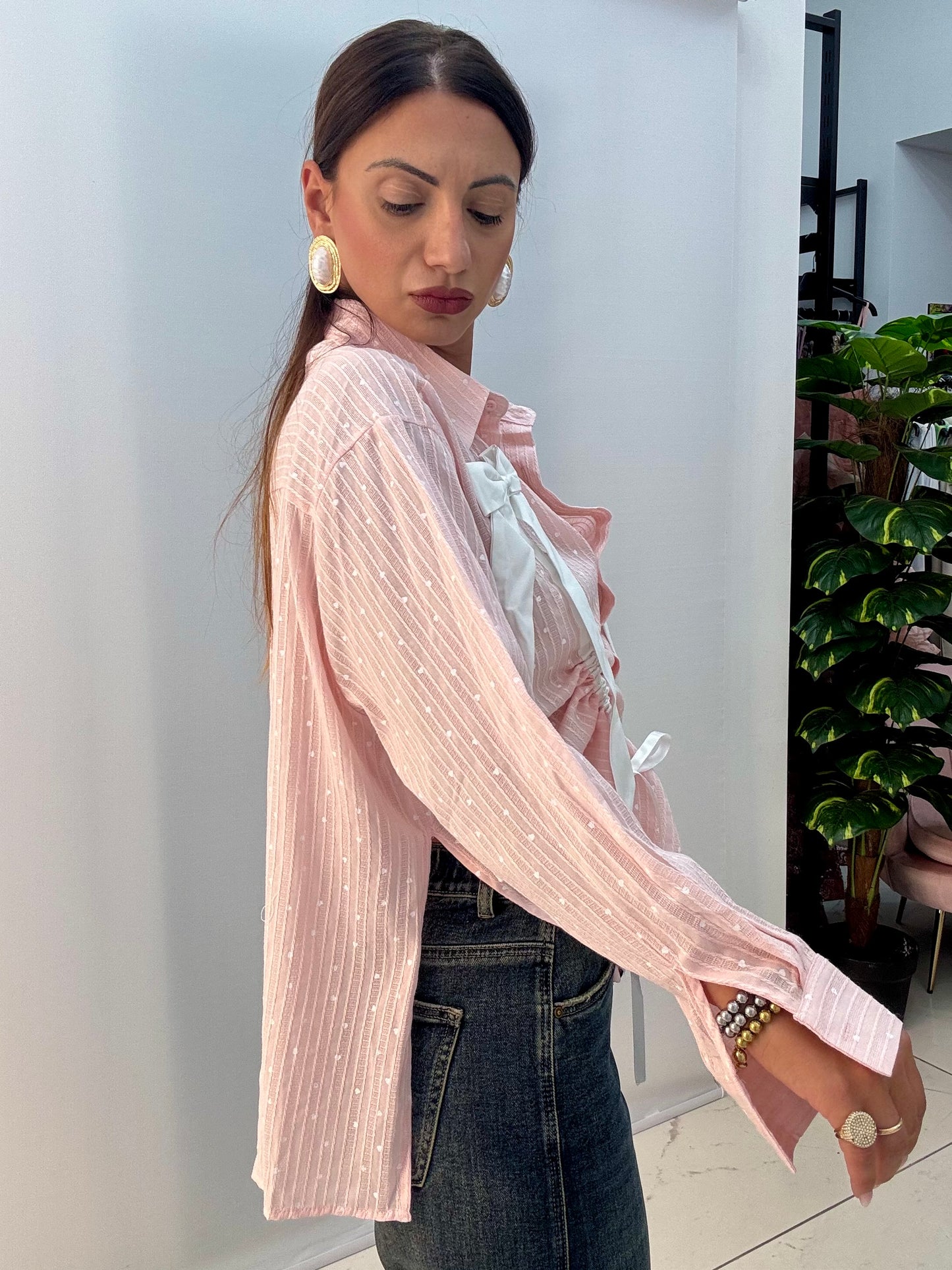 Camicia Fiocchi Rosa