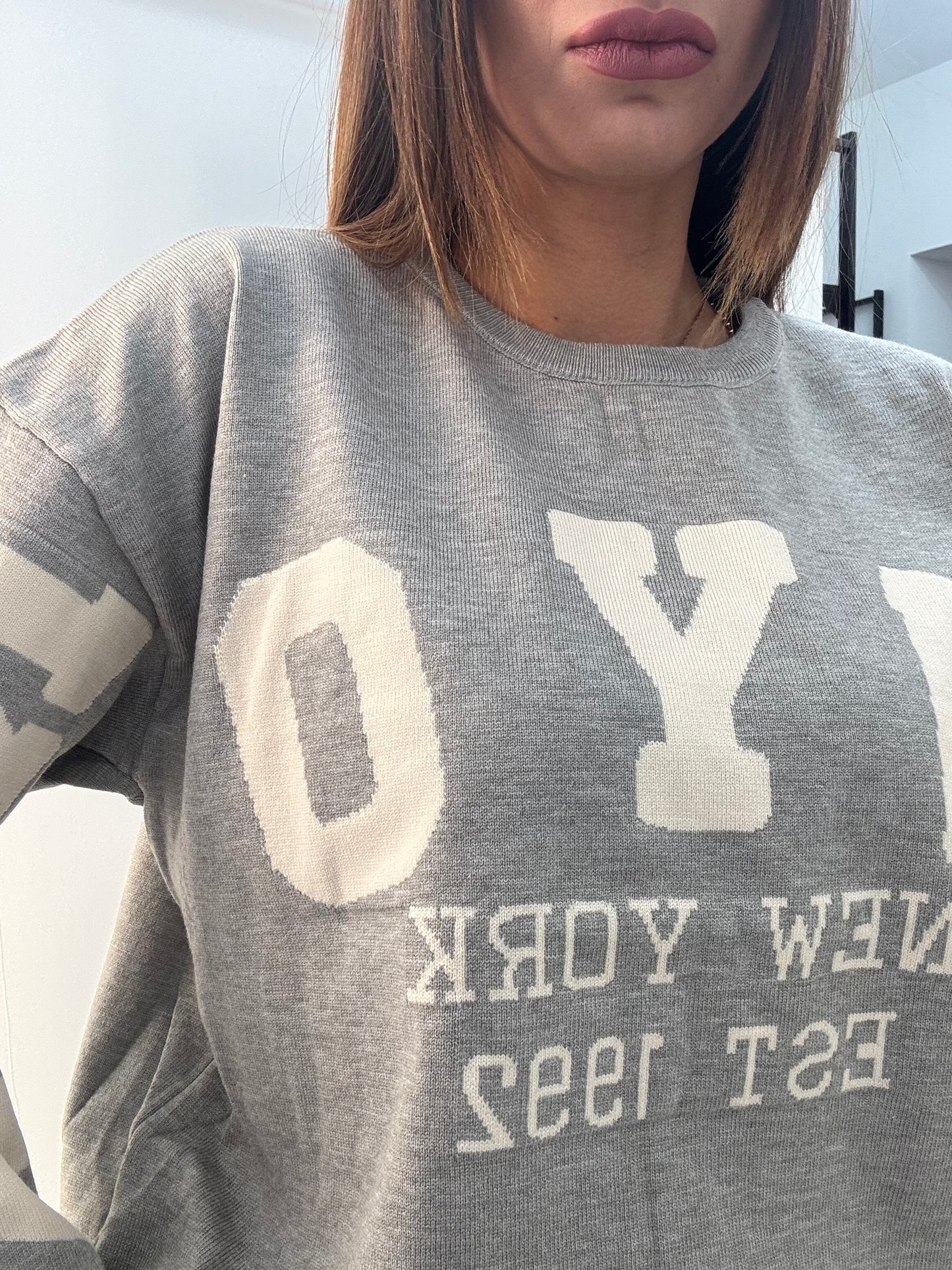 Maglione New York Grigio