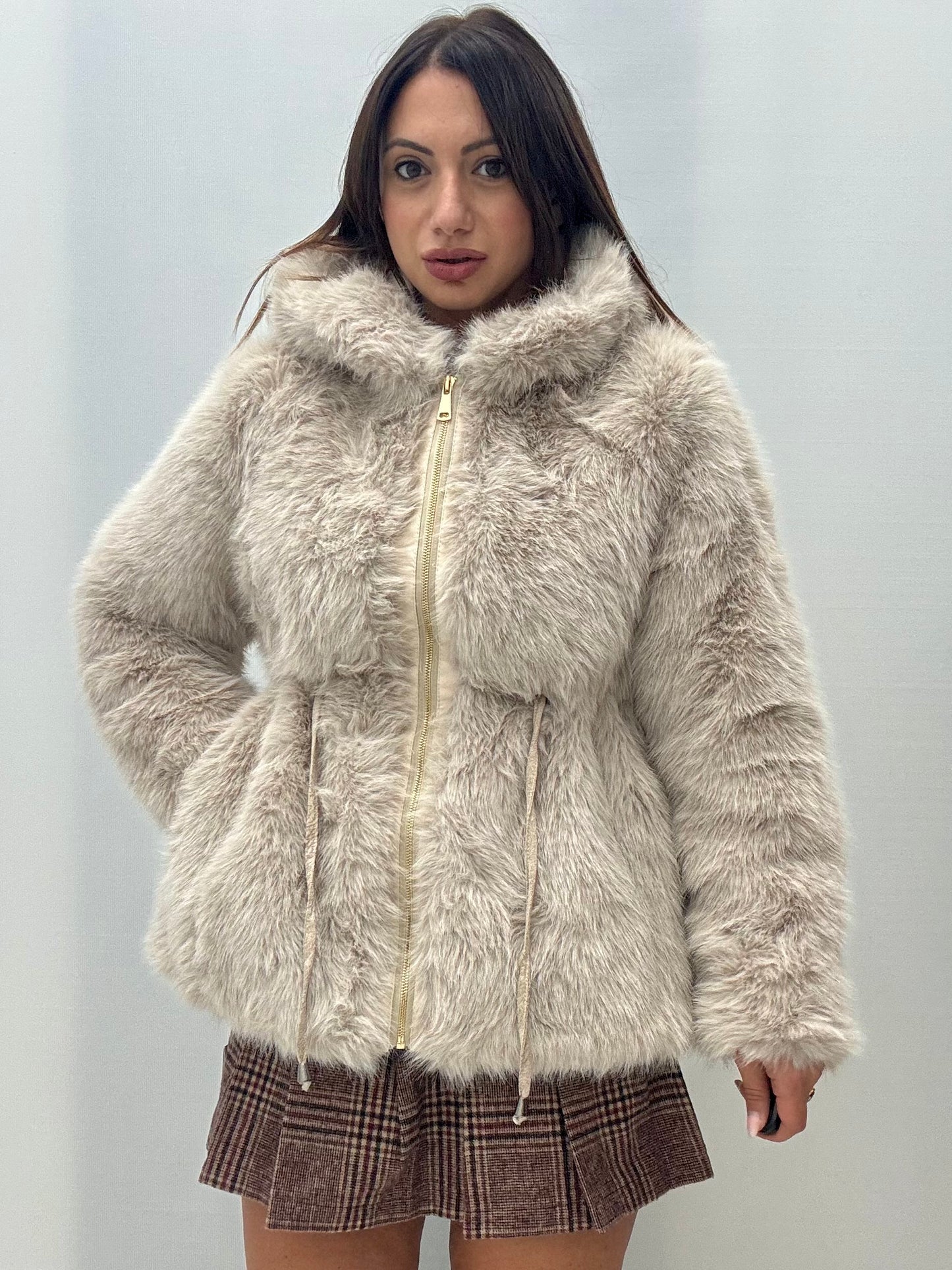 Eco Fur Priscilla Beige