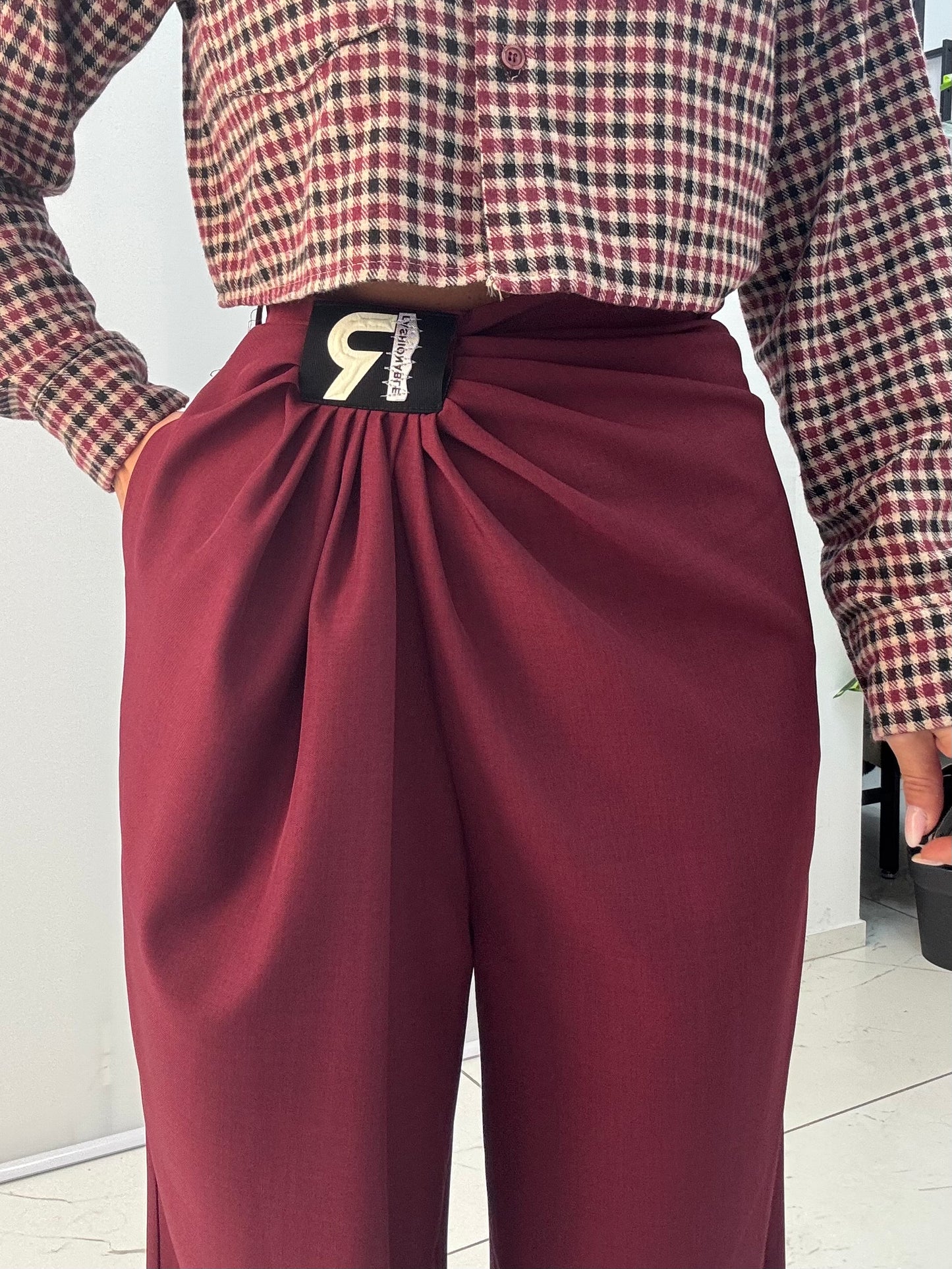 Pantalone Erre Bordeaux