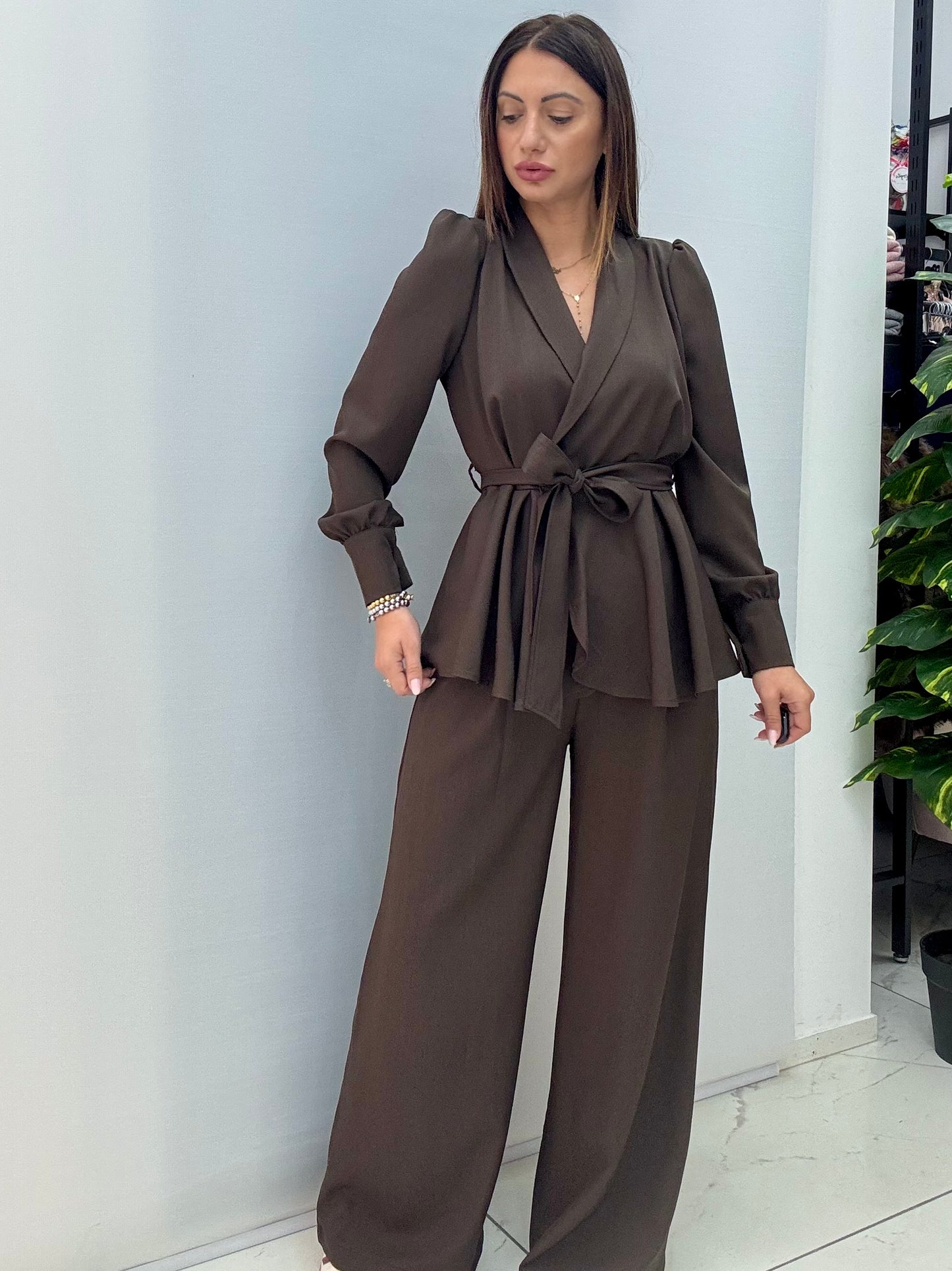 Tailleur Amalia Marrone