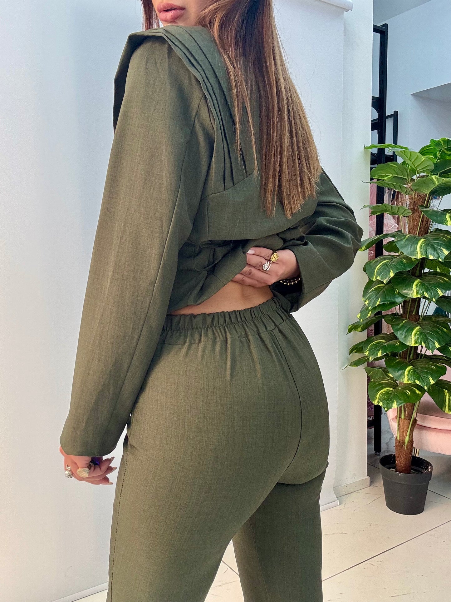 Tailleur Asia Verde Militare