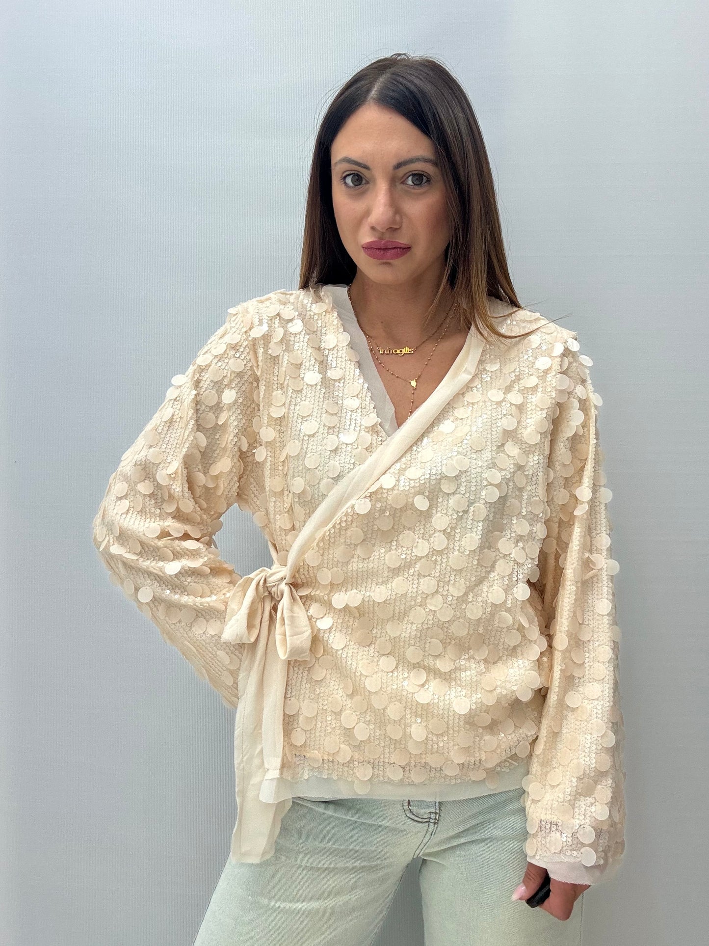 Blusa Paillettes