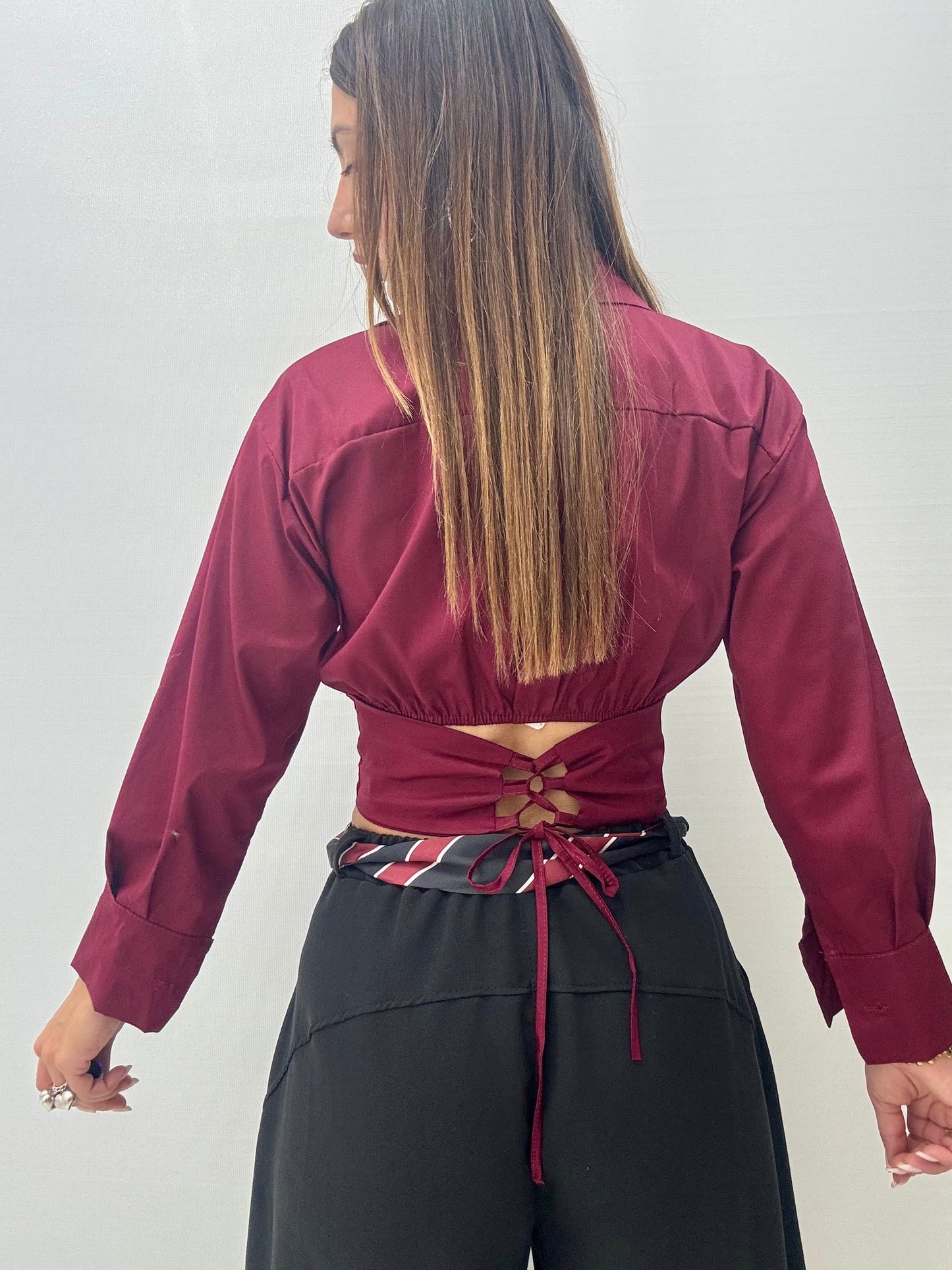 Camicia Corpetto Bordeaux