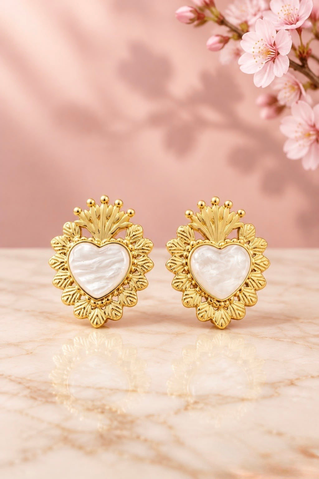 Orecchini Cuore Sacro