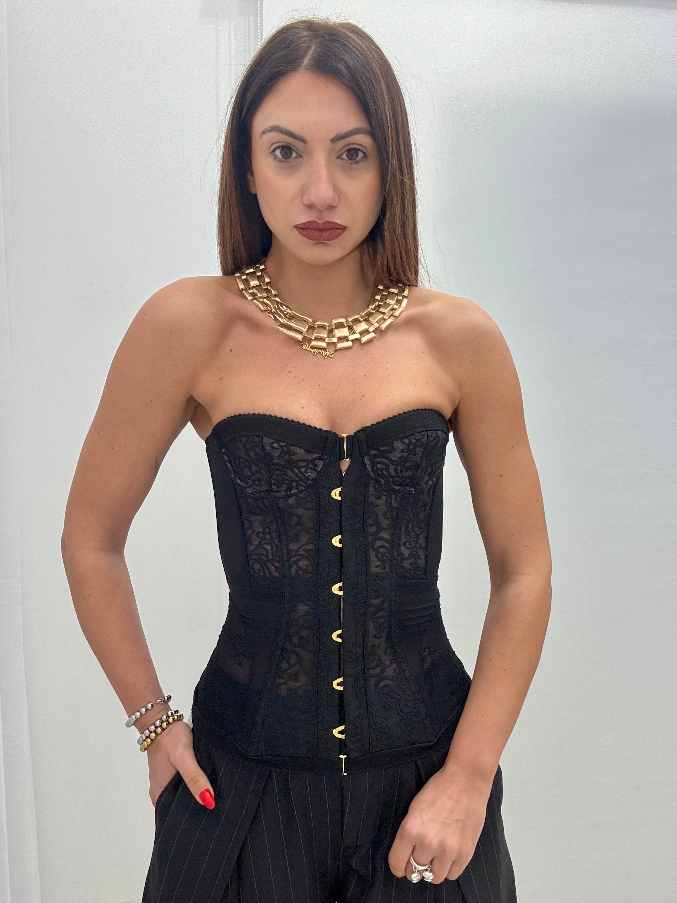 Corpetto Ch@nel Nero