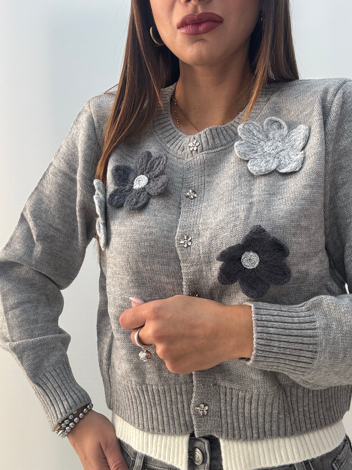 Cardigan Margherita Grigio