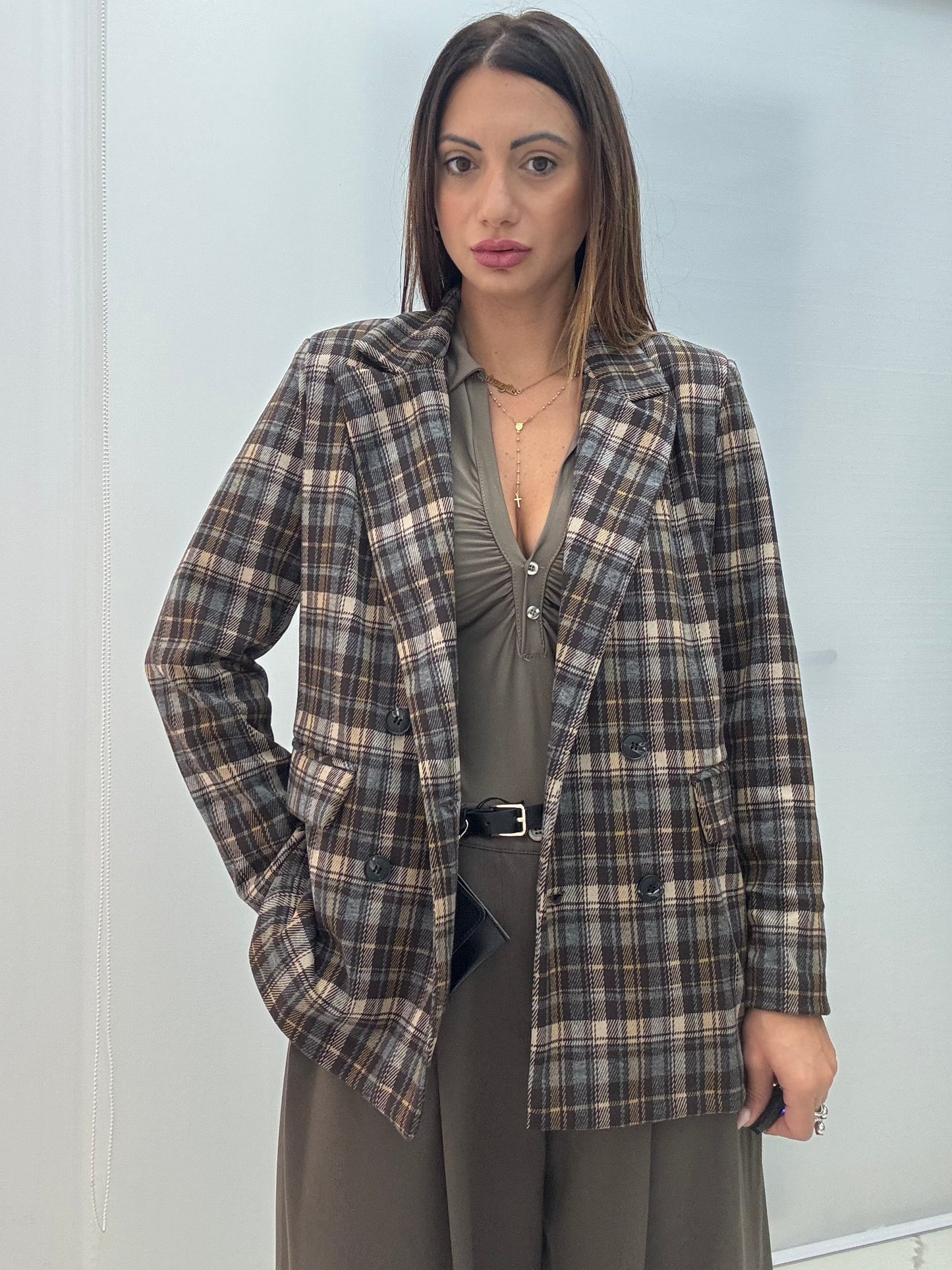 Giacca art6727 Marrone