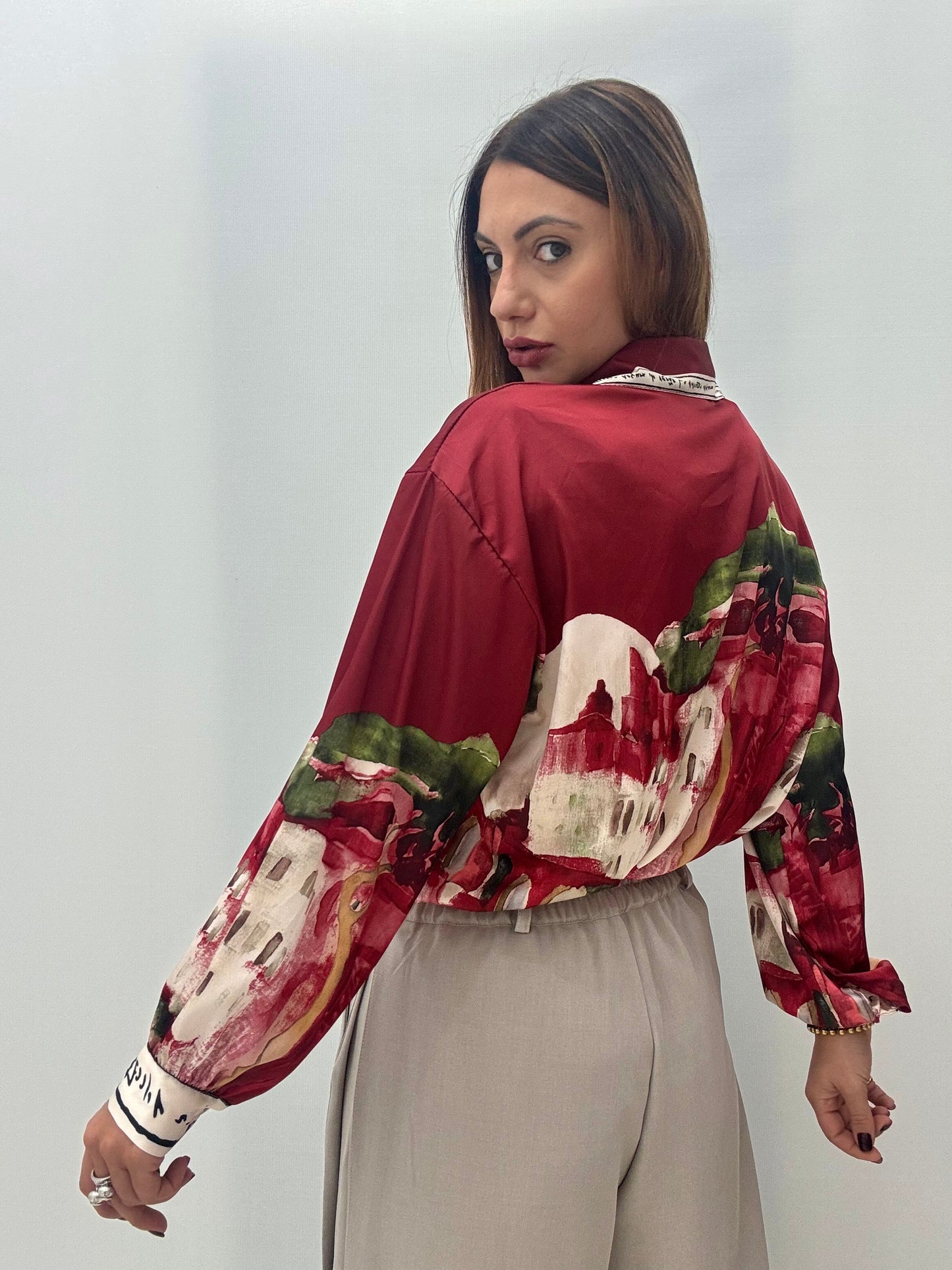 Camicia Panorama Bordeaux