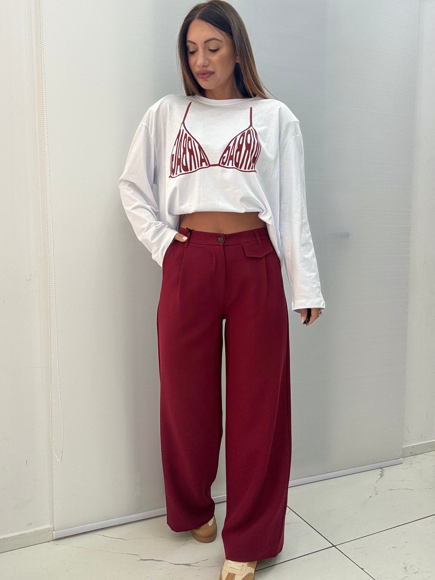 Pantalone Just West Bordeaux