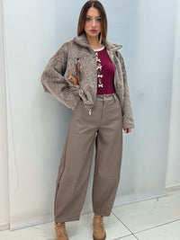 Pantalone Ballon art.18229 Tortora