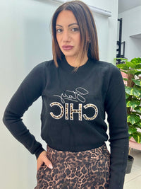 Maglia Stay Chic Nero