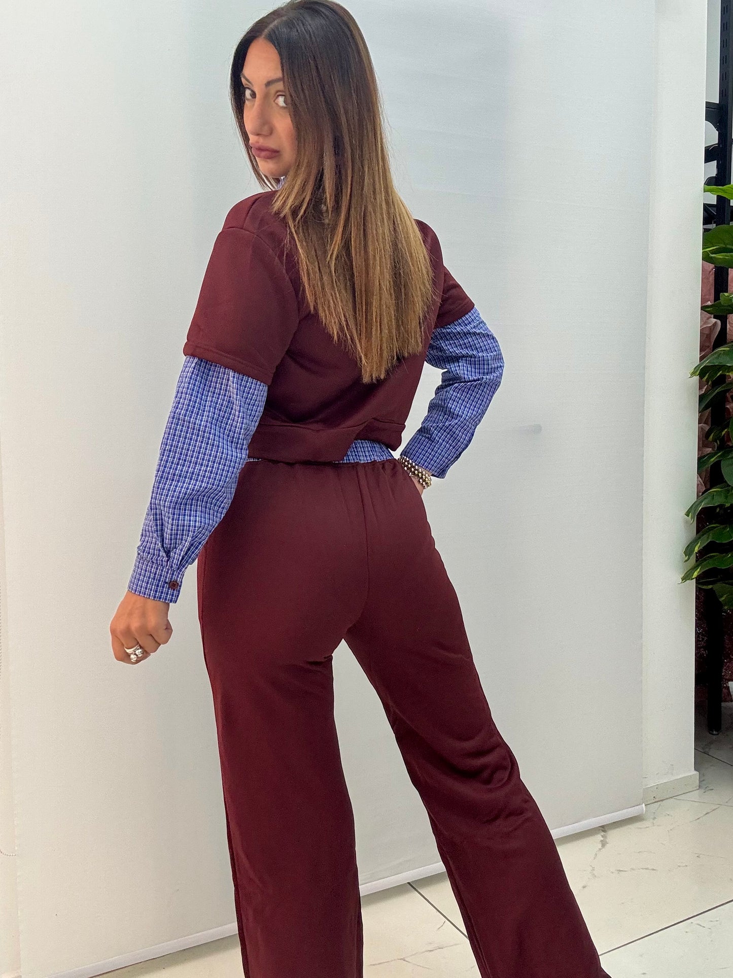 Tuta Miu Miu Inspired Bordeaux