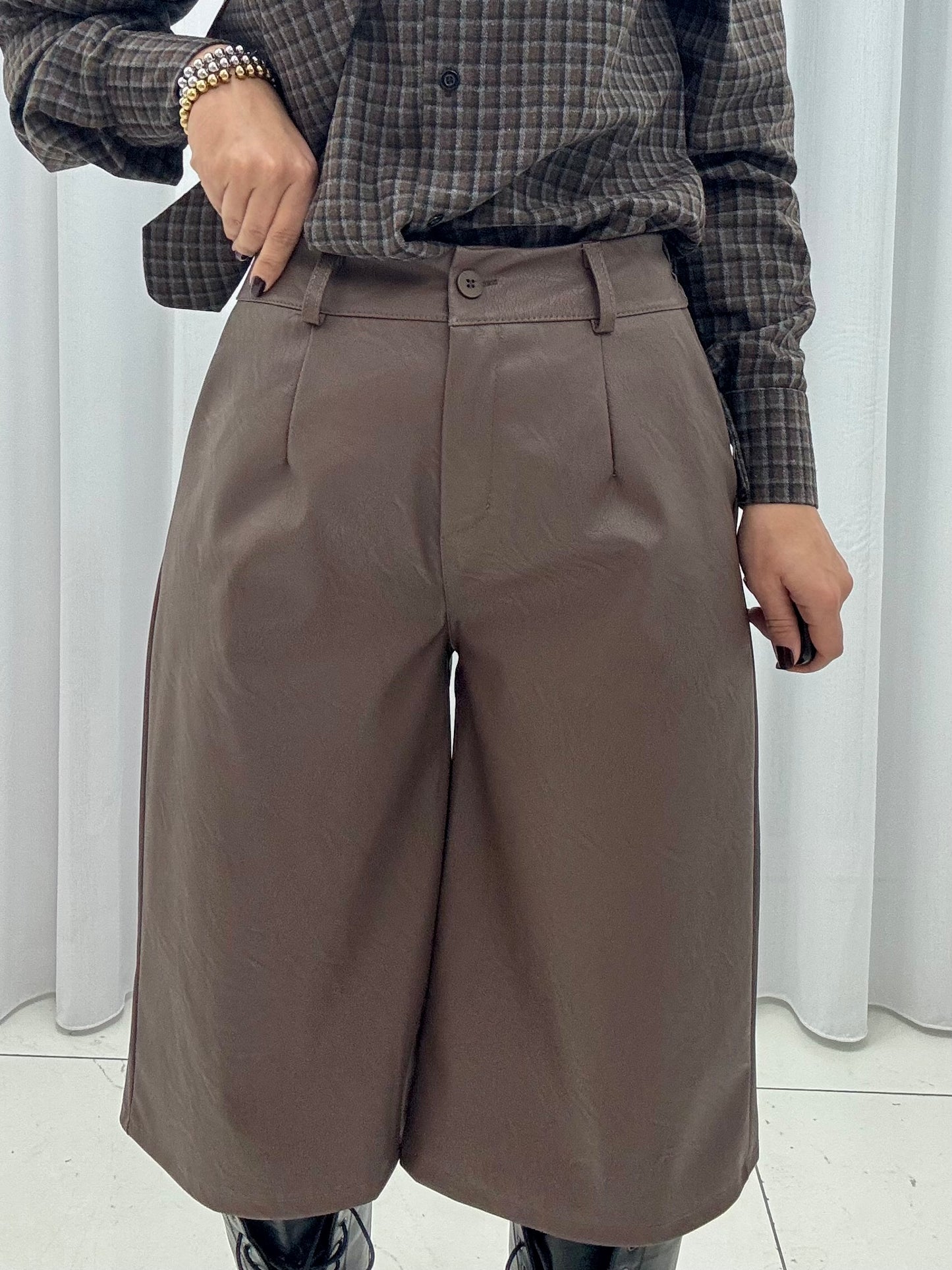 Bermuda Ecopelle art.18197 Tortora