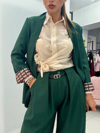 Tailleur Quadretti Verde