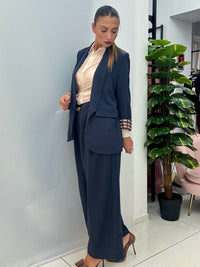 Tailleur Quadretti Blu