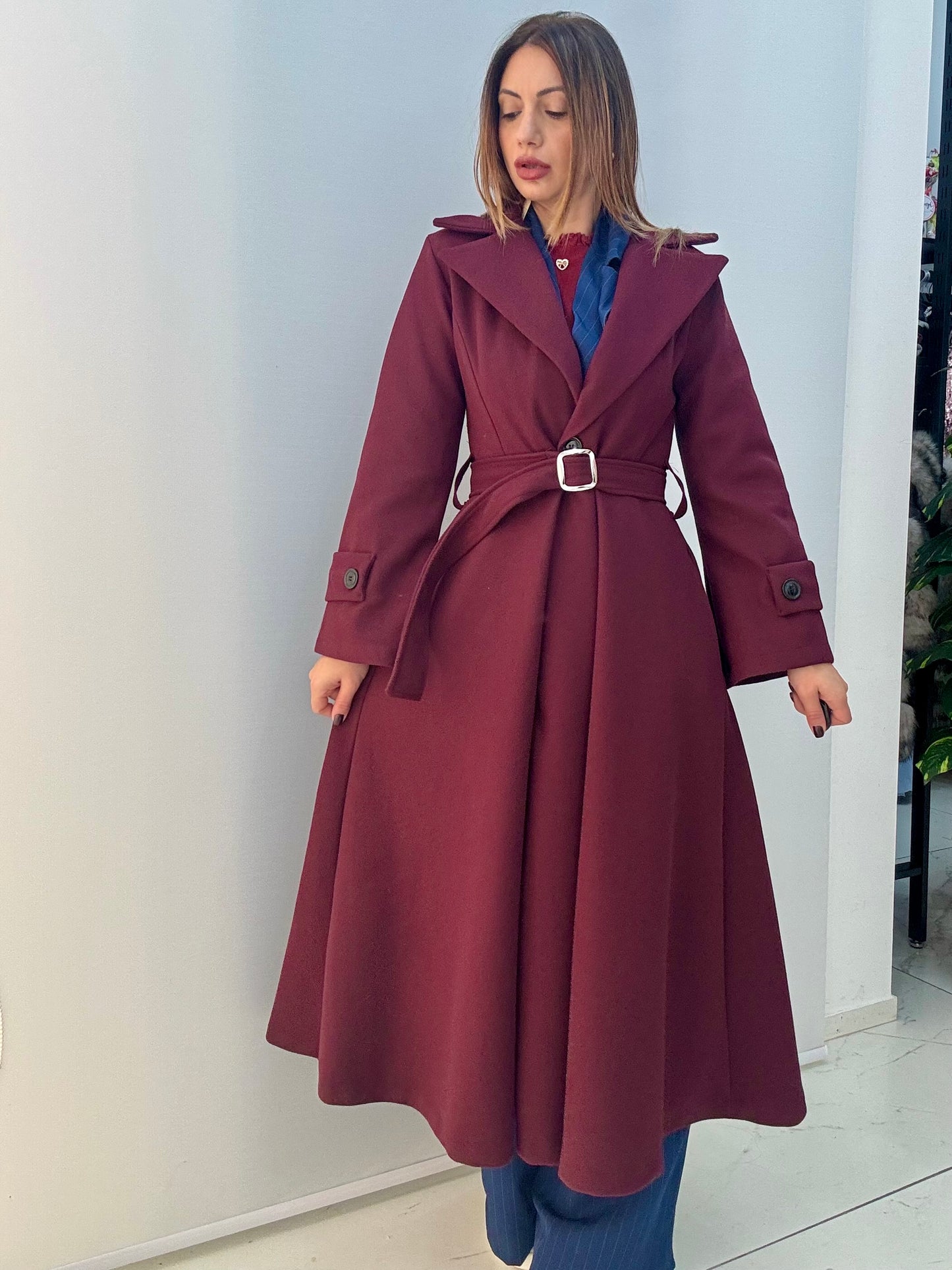 Cappotto Princess Bordeaux
